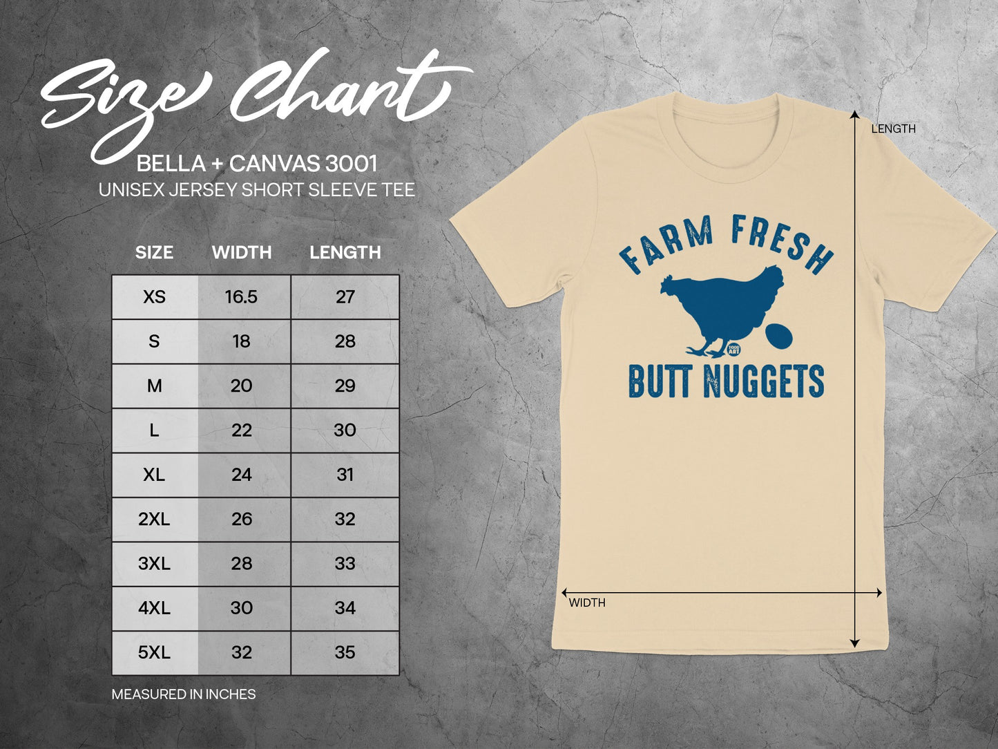 Farm Fresh Butt Nuggets Unisex Short Sleeve Tee product
