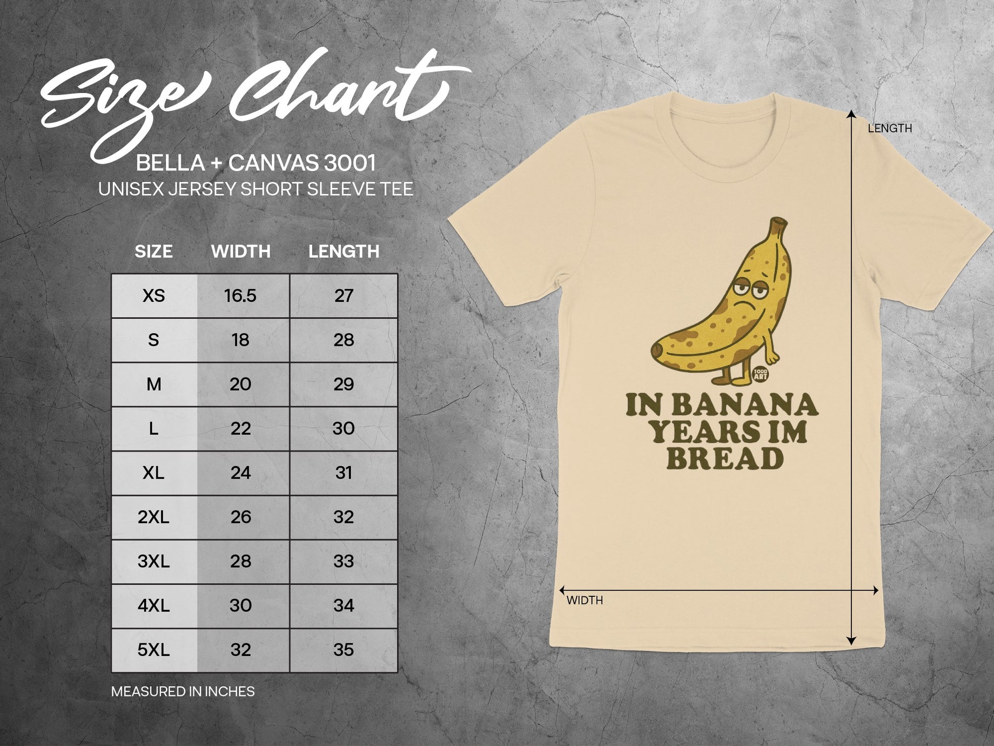 In Banana Years I'm Bread Funny Graphic Tee product