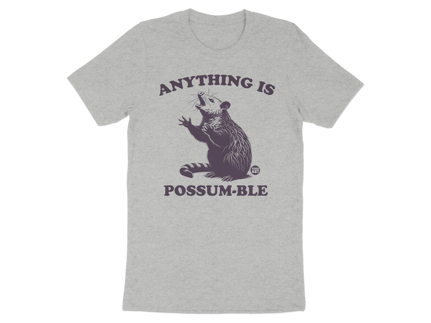 Anything is Possum-ble graphic t-shirt