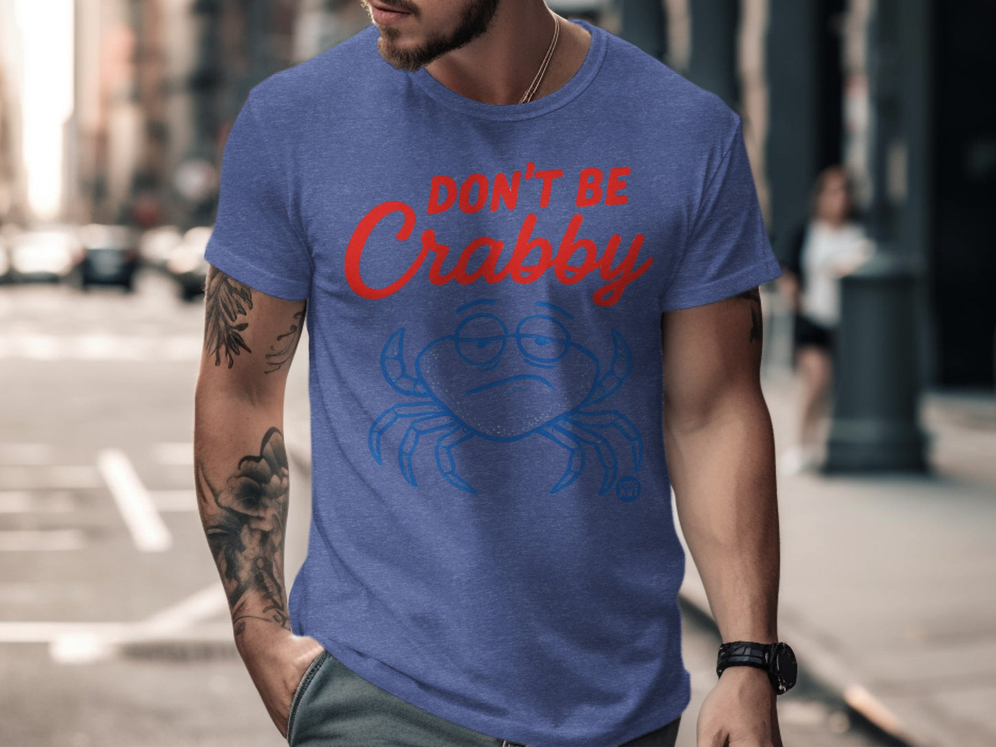 Don't Be Crabby Funny Graphic Men's T-Shirt product type