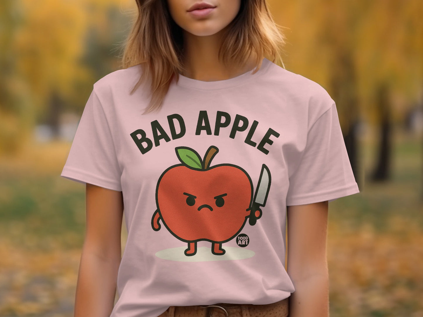 Funny Bad Apple Graphic Design T-shirt product