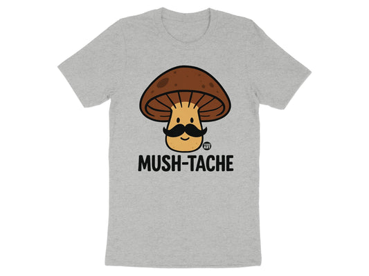 Funny Mushroom Mush-tache Graphic T-shirt