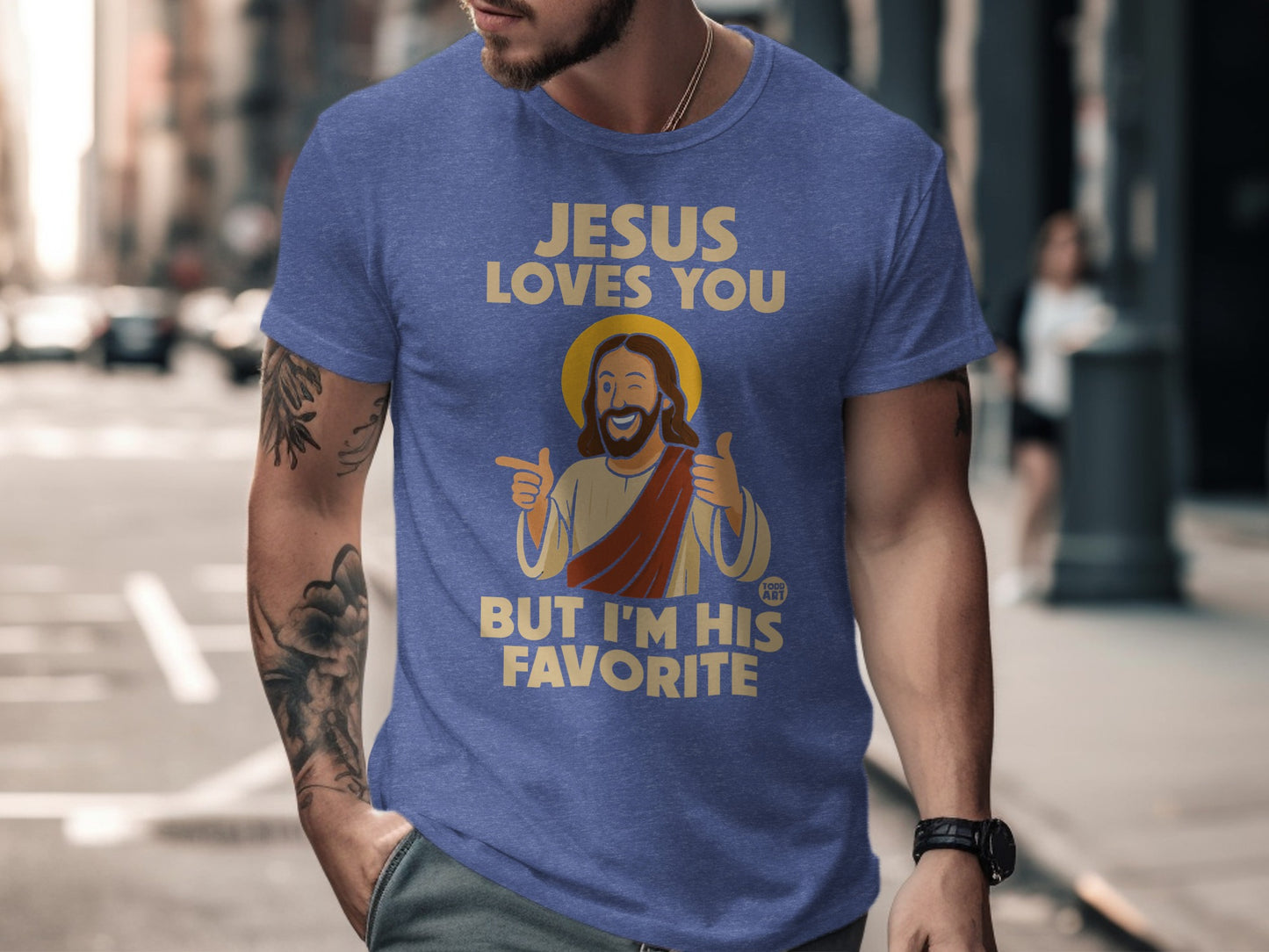 Jesus Loves You But I'm His Favorite T-shirt product