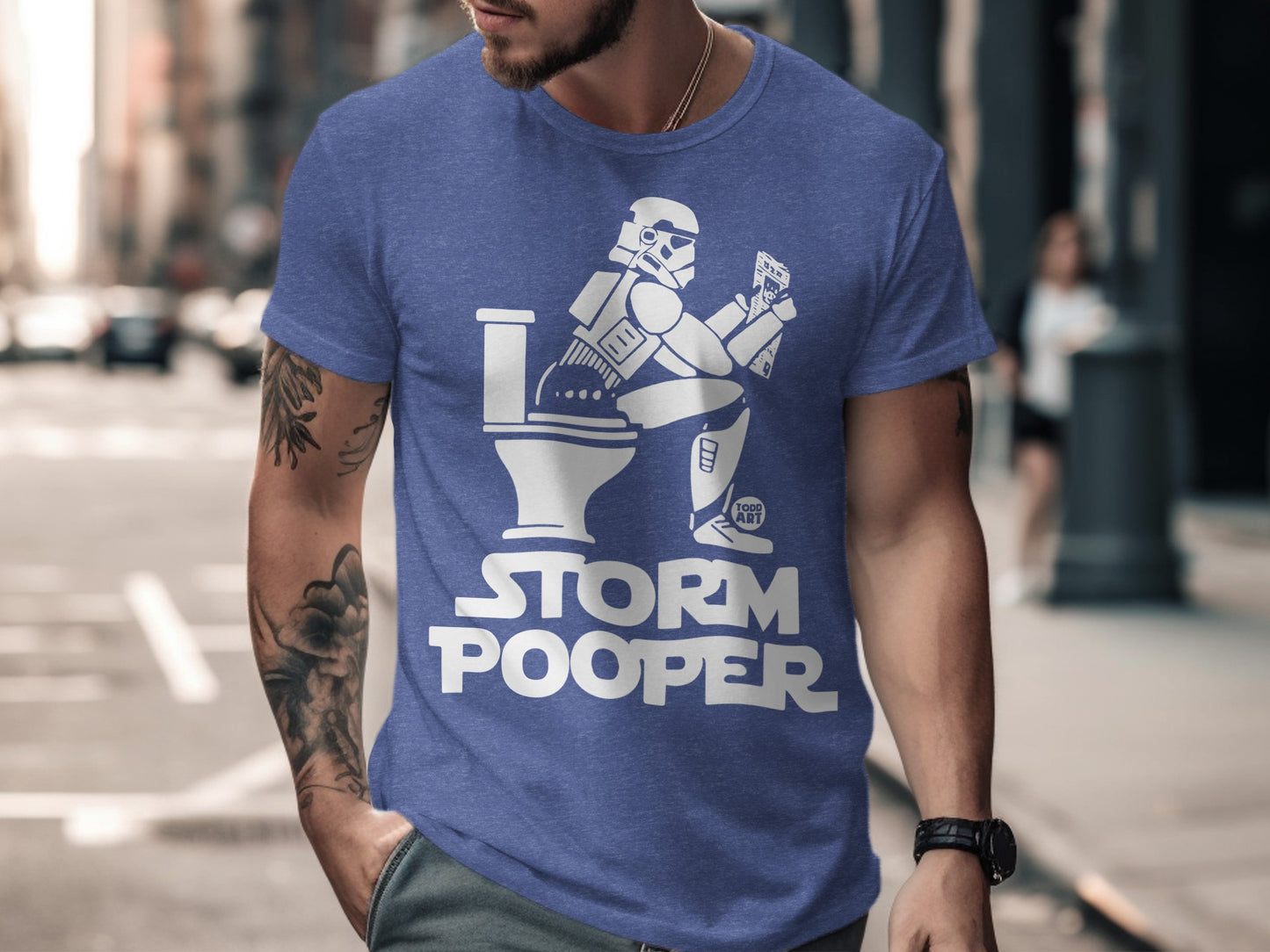 Storm Pooper Funny Graphic T-Shirt for Humor Enthusiasts