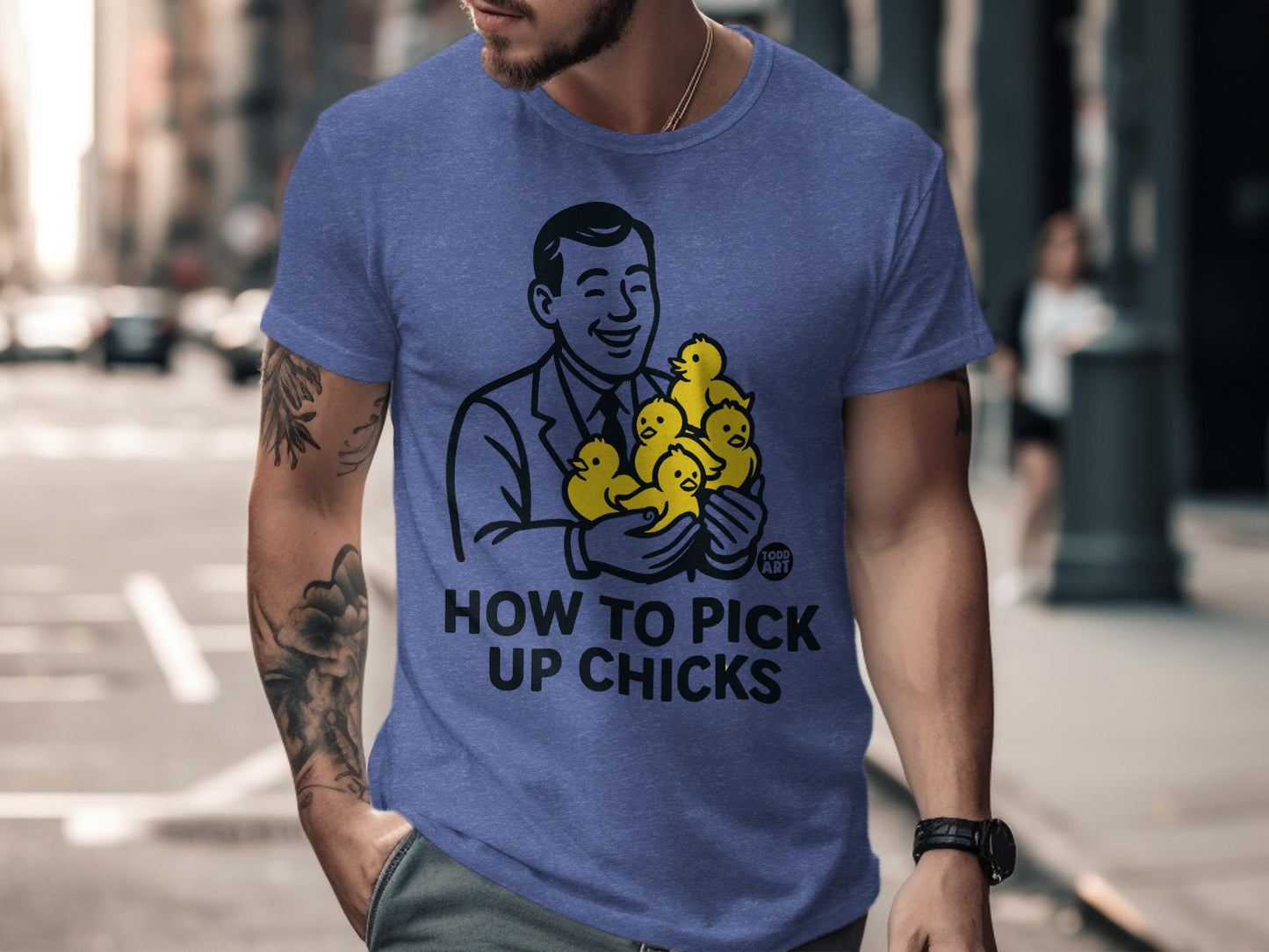 How to Pick Up Chicks Funny Casual T-shirt product