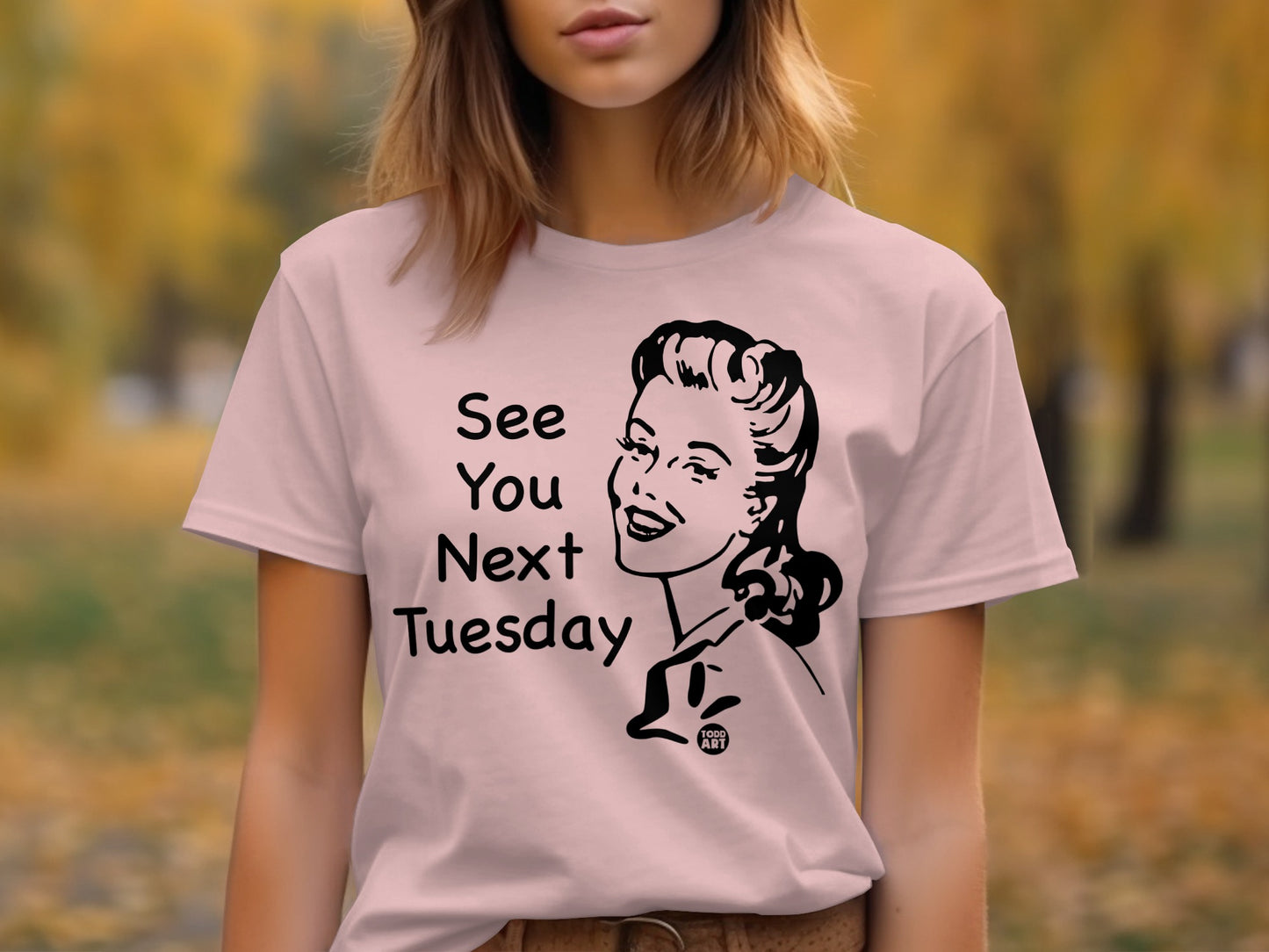 Vintage See You Next Tuesday Tee With Retro Graphic