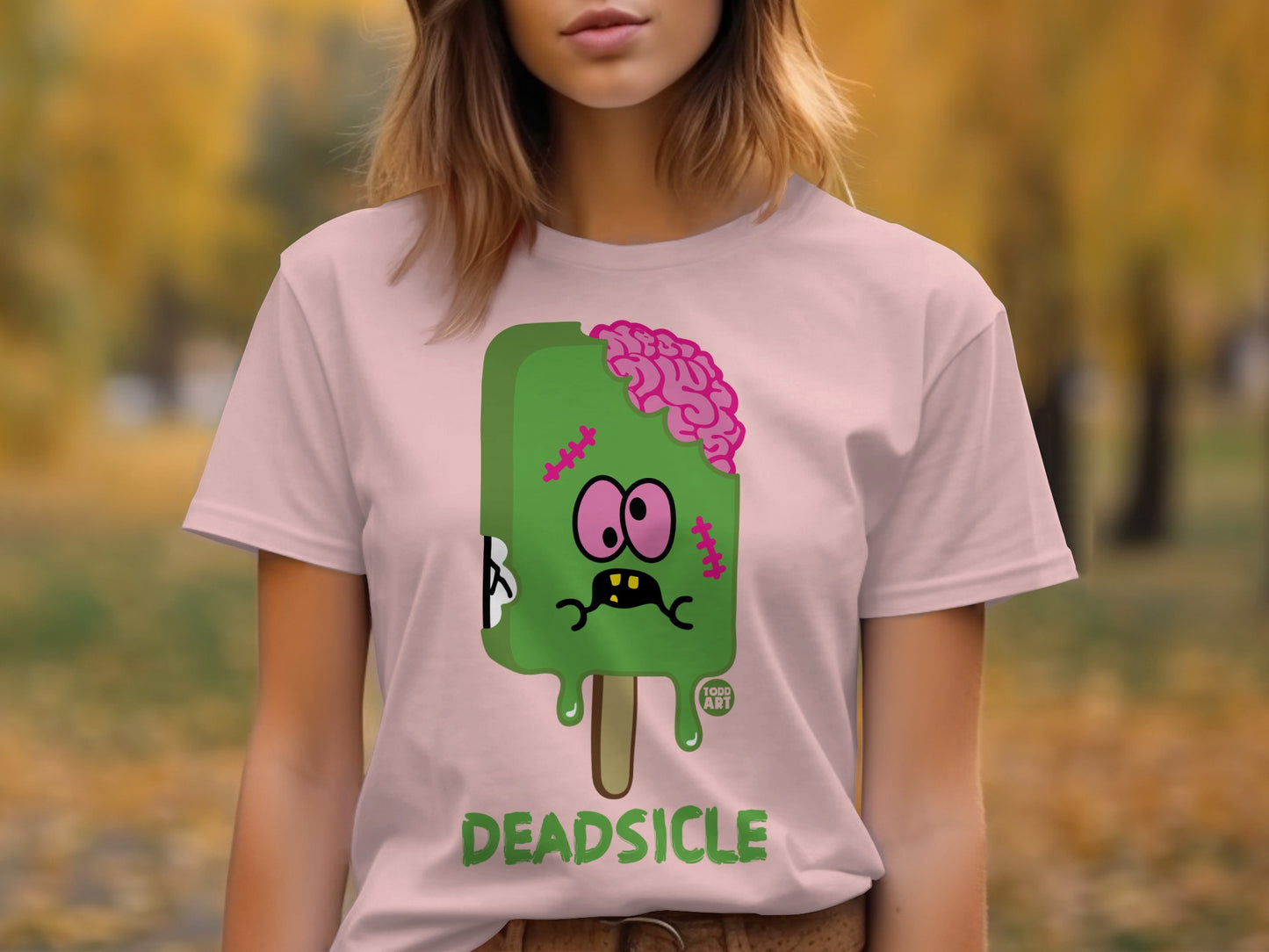 Zombie Popsicle Graphic Tee with Dead Sicle Design