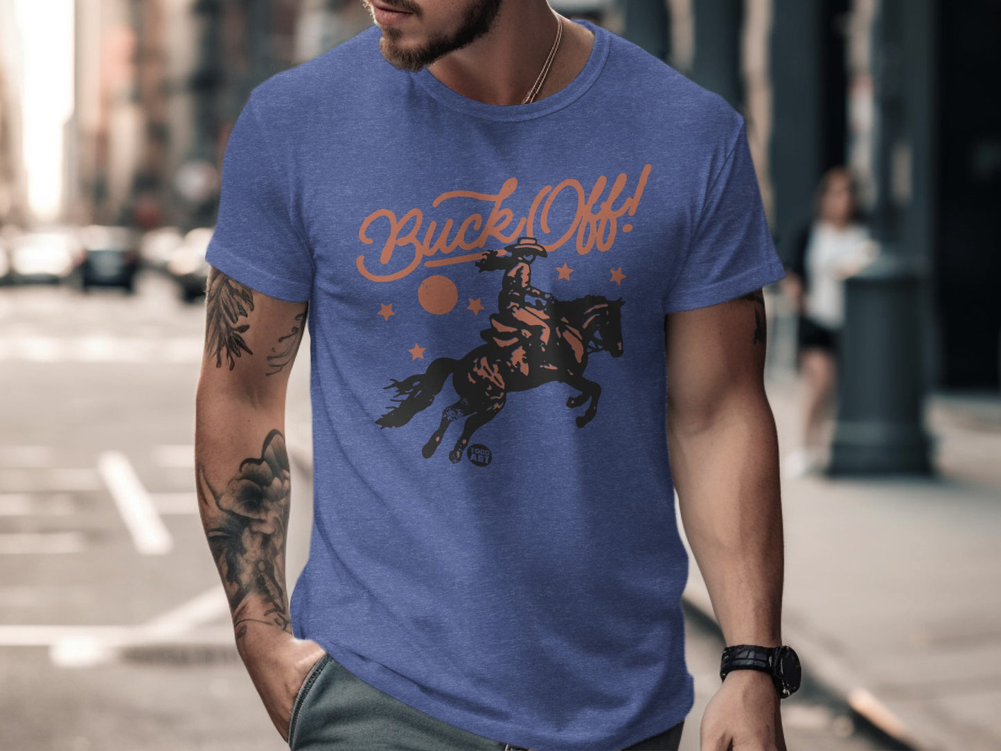 Buck Off with Cowboy Riding Horse T-shirt product