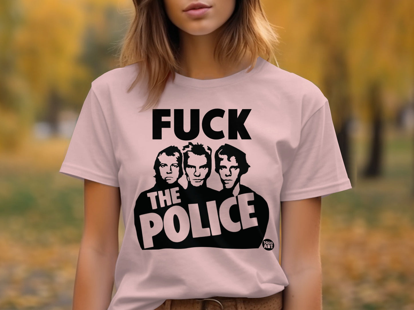 FUCK THE POLICE Shirt with Bold Statement Design