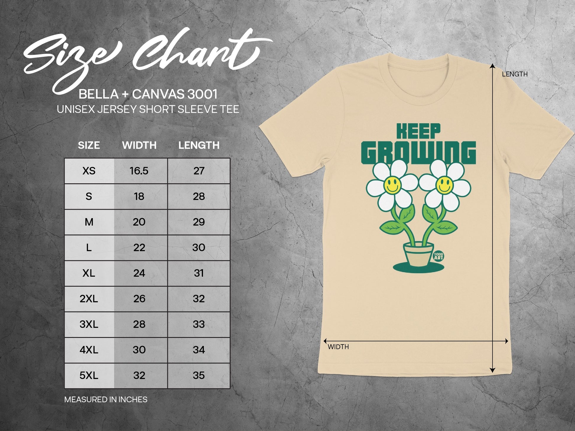 Keep Growing Graphic Tee Shirt Short Sleeve Top