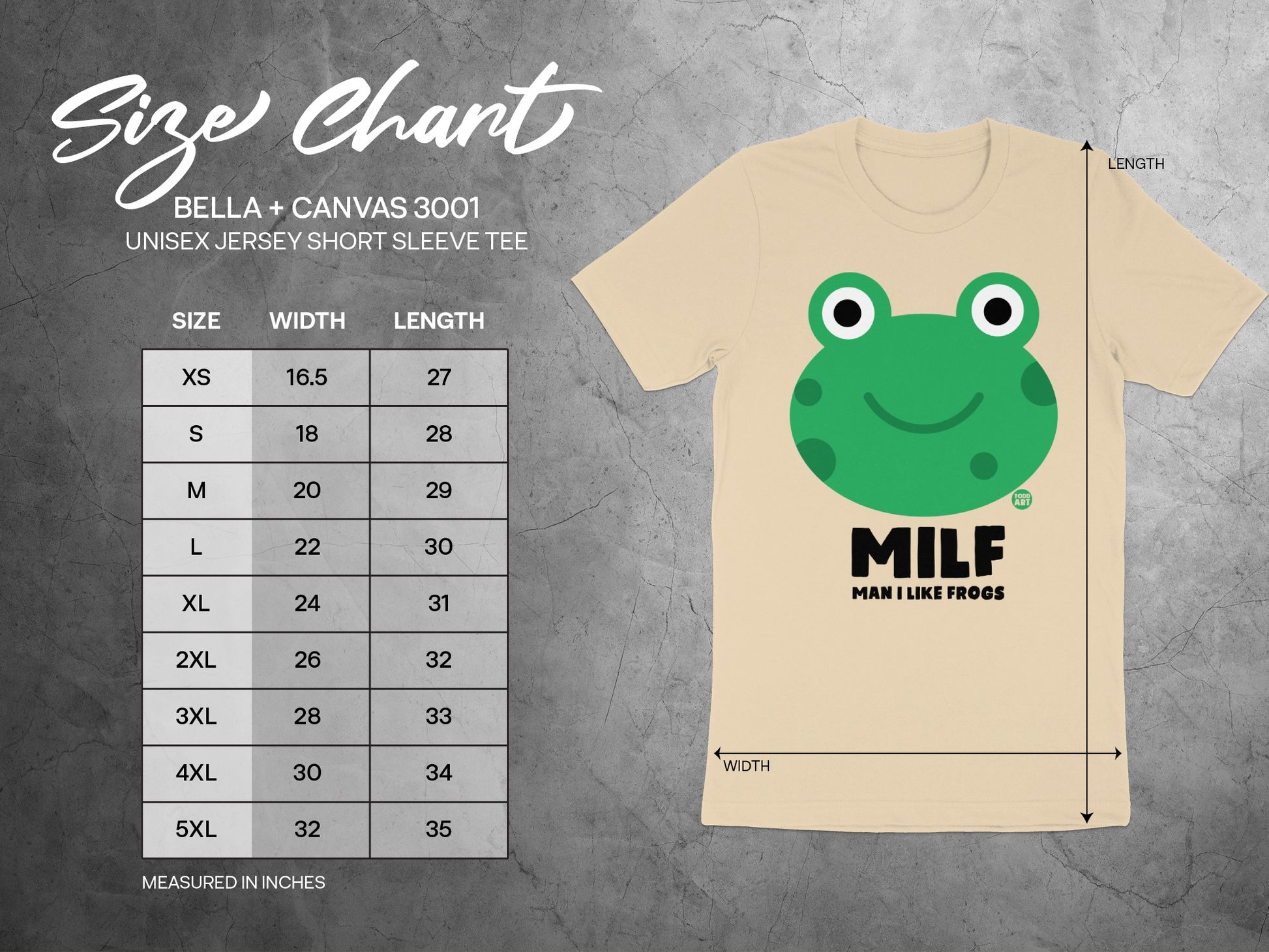 Cute Frog Graphic Unisex Jersey Short Sleeve Tee product type