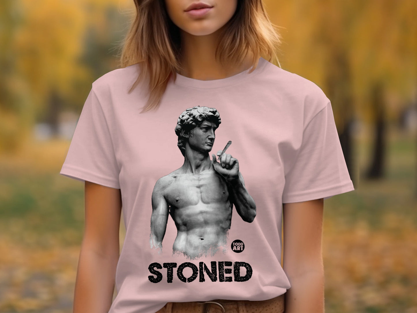 Stoned Artistic Graphic Print Casual Fashion Tee