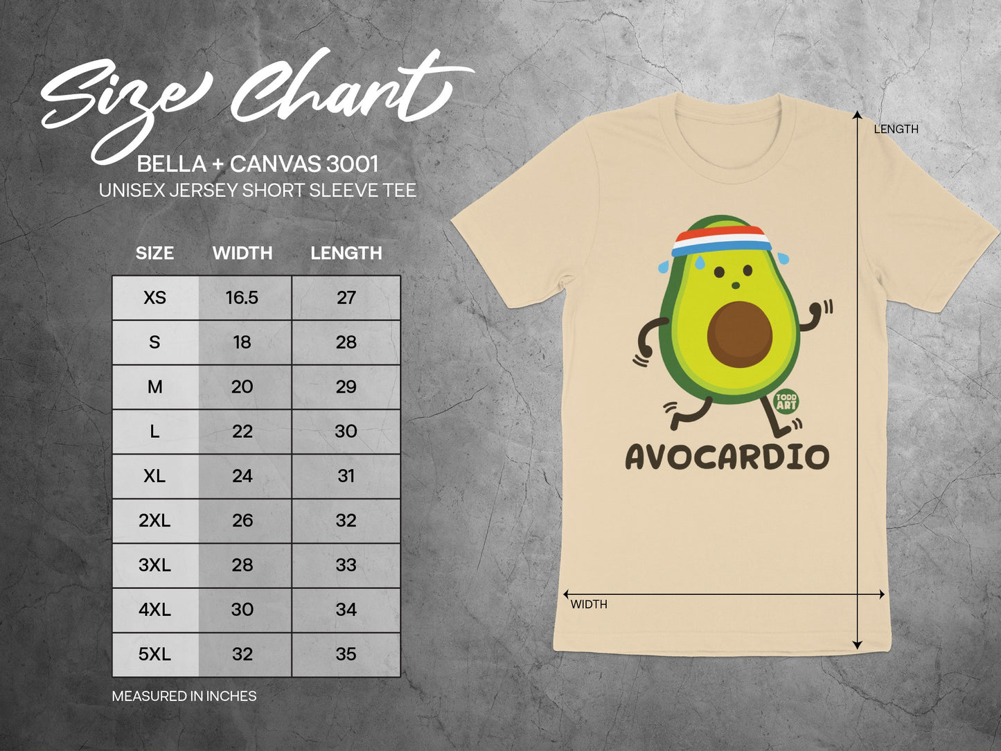 Cute Avocado Cartoon Graphic T-Shirt