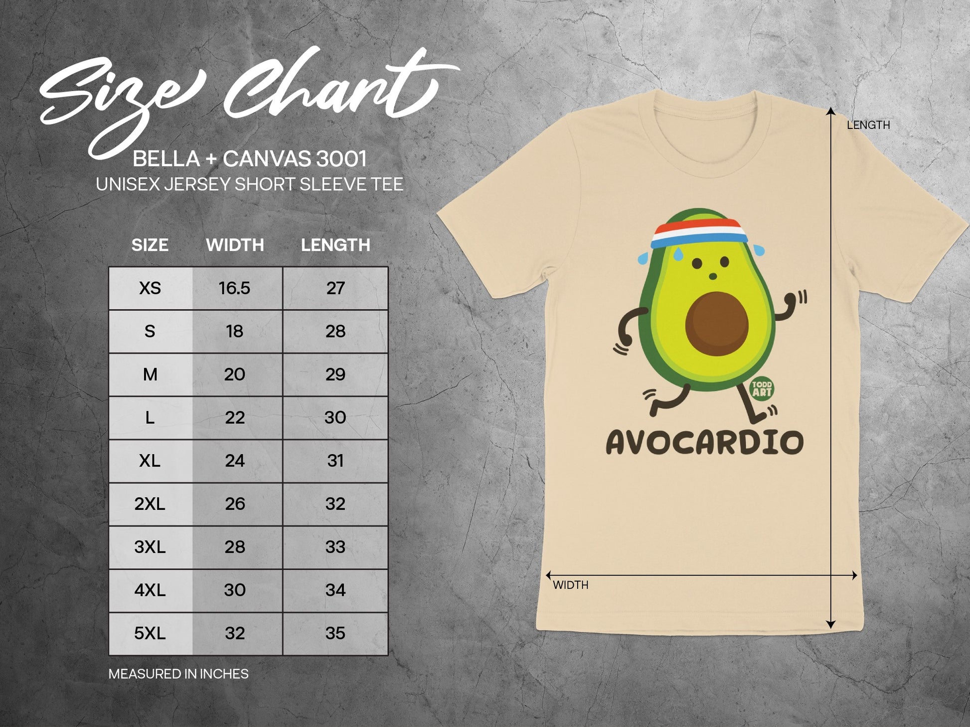Cute Avocado Cartoon Graphic T-Shirt
