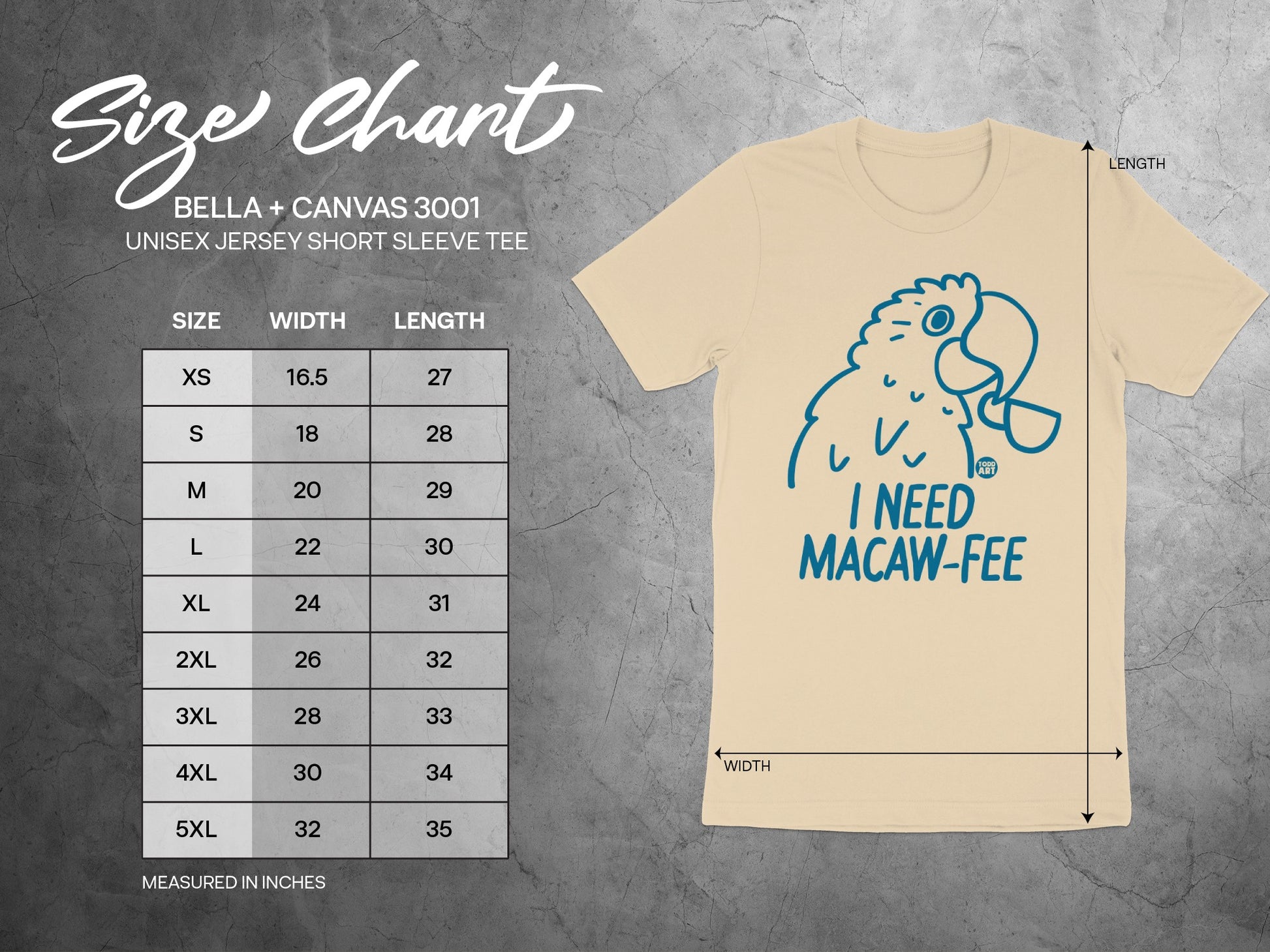 I Need Macaw-Fee Jersey Short Sleeve Tee product type