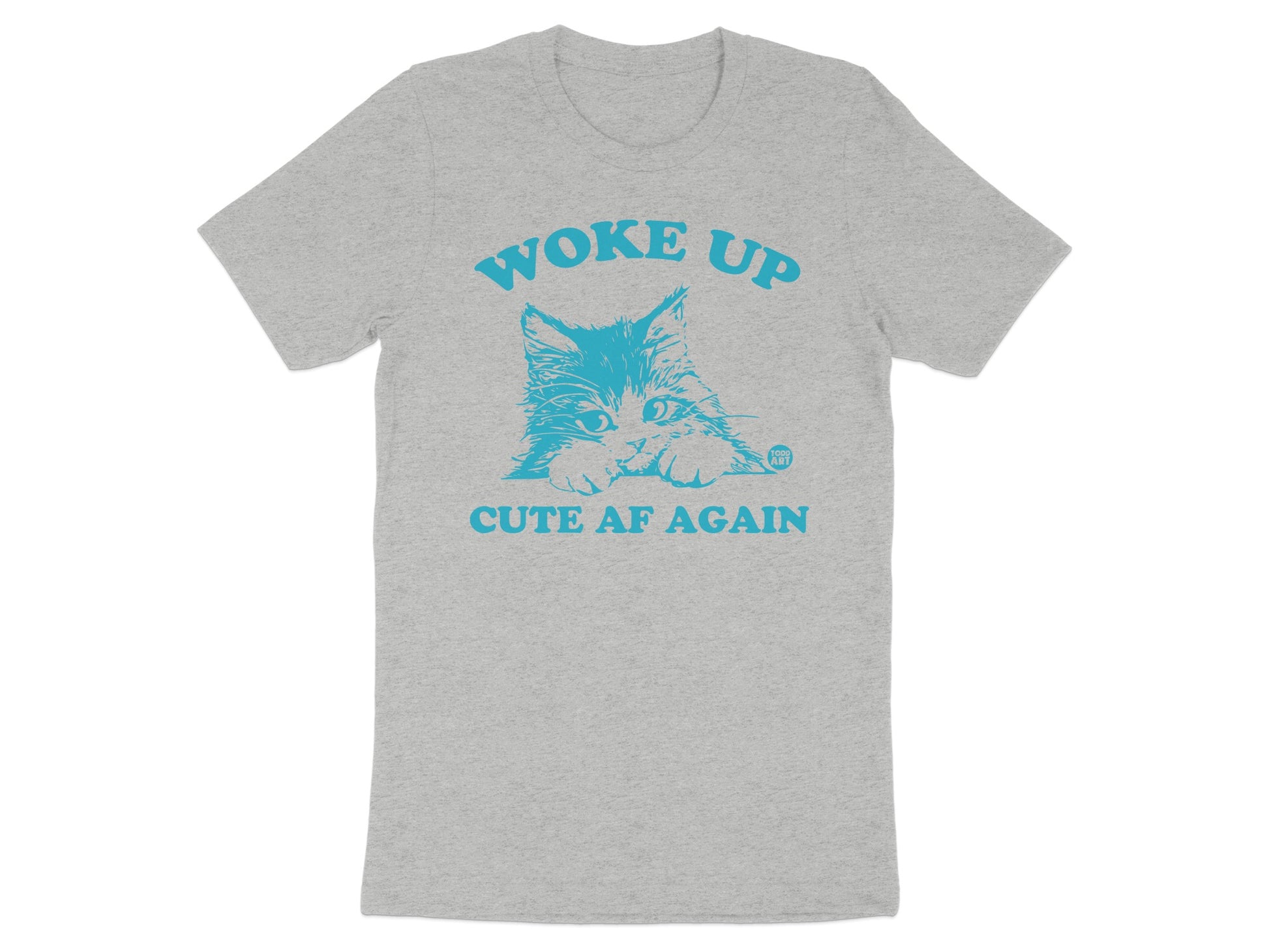 Woke Up Cute AF Again Cat Graphic Shirt product
