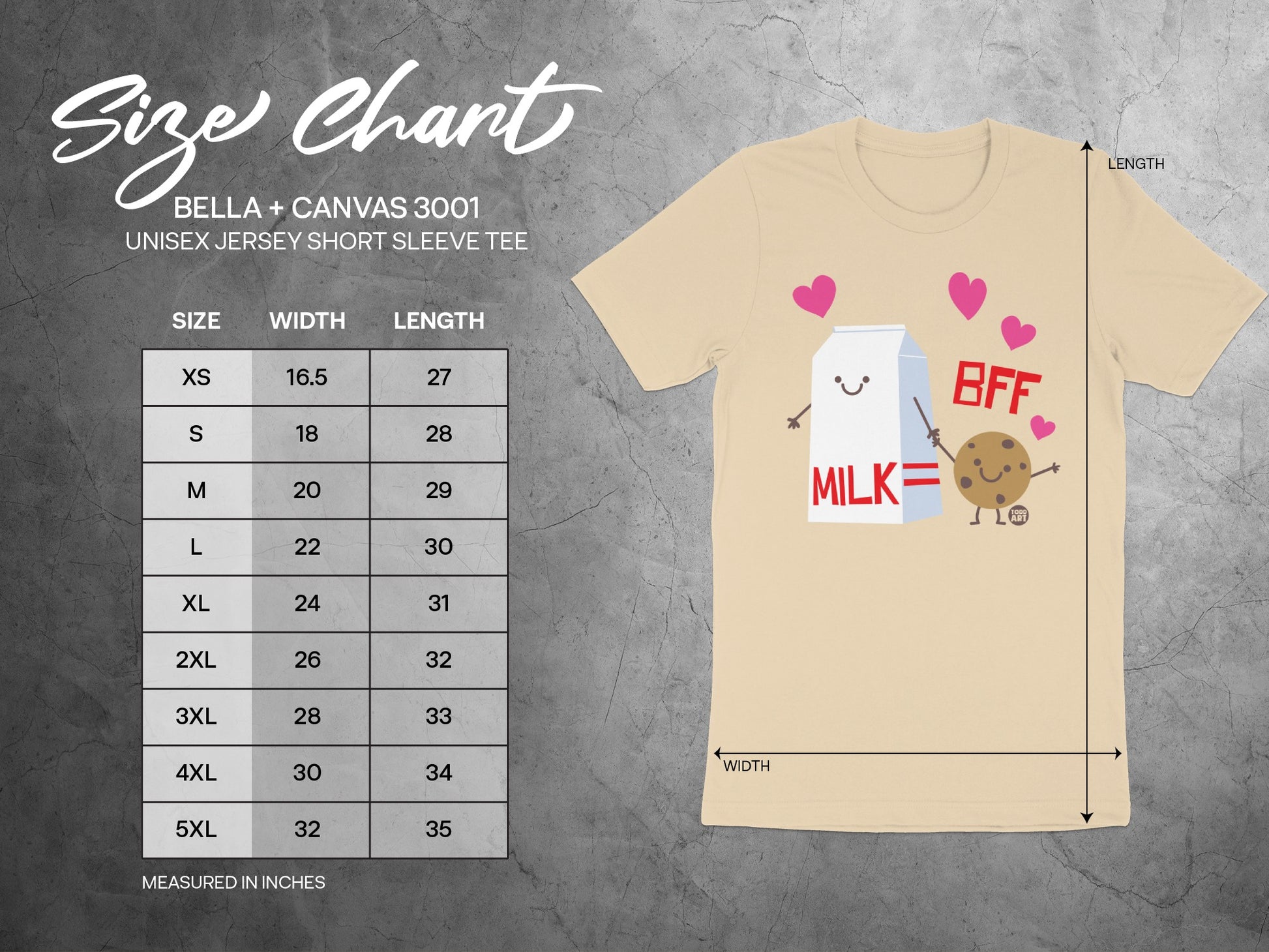 Cute Milk and Cookie BFF Unisex Jersey Short Sleeve Tee product