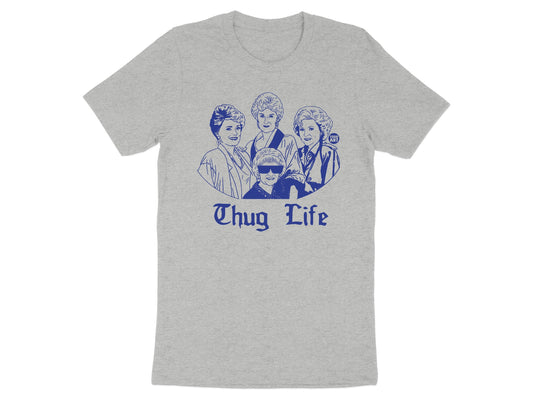 Thug Life Vintage Style Humor Graphic Print Shirt