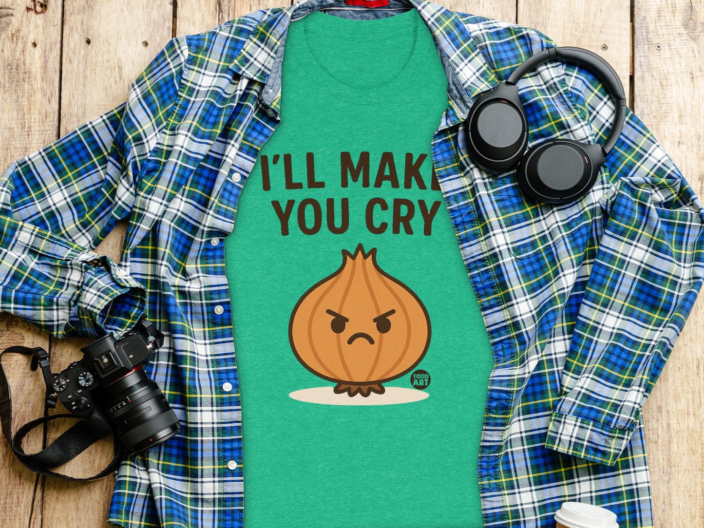 I'll Make You Cry Onion Graphic T-Shirt