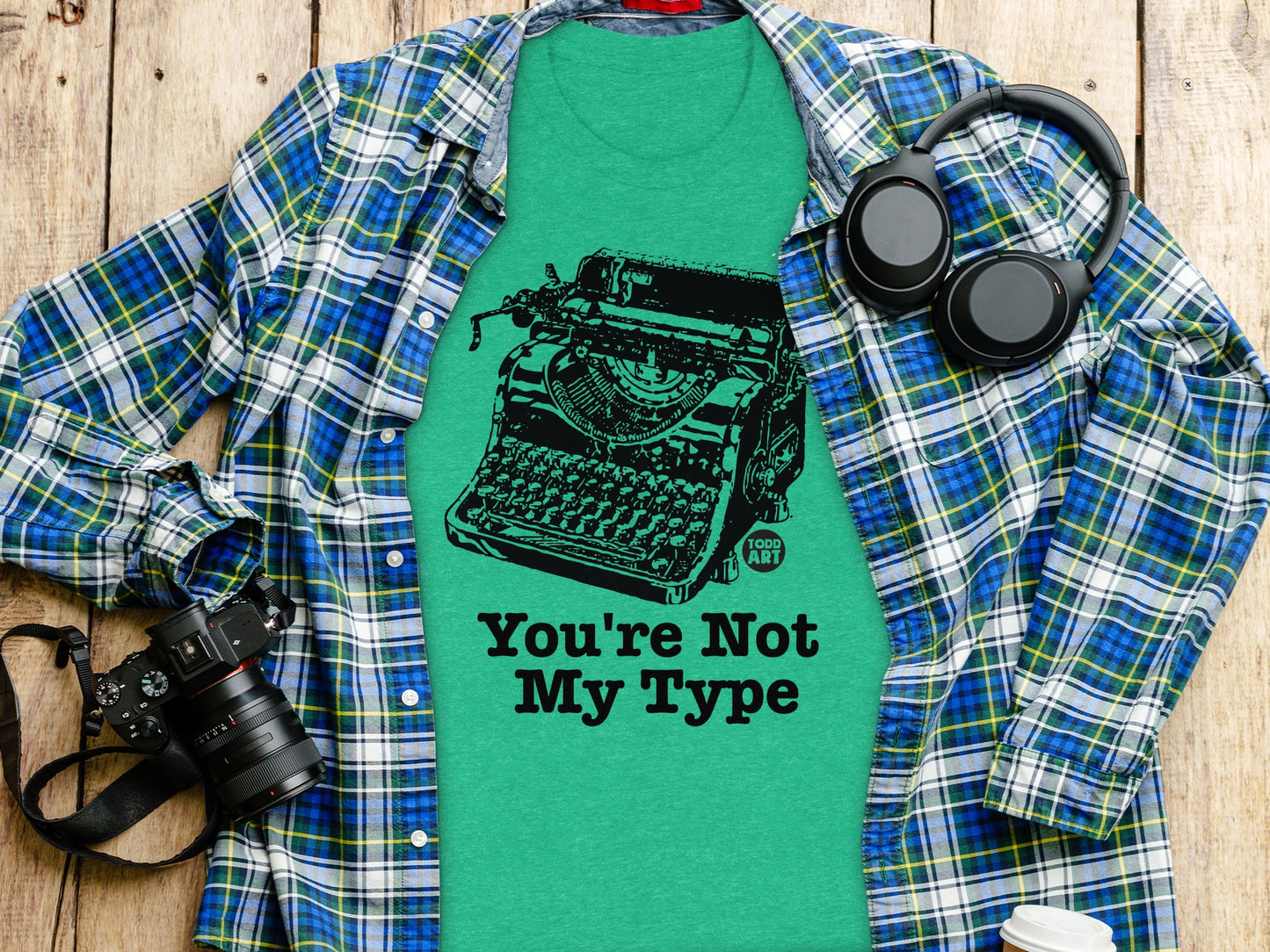 You're Not My Type Typewriter Graphic T-Shirt product