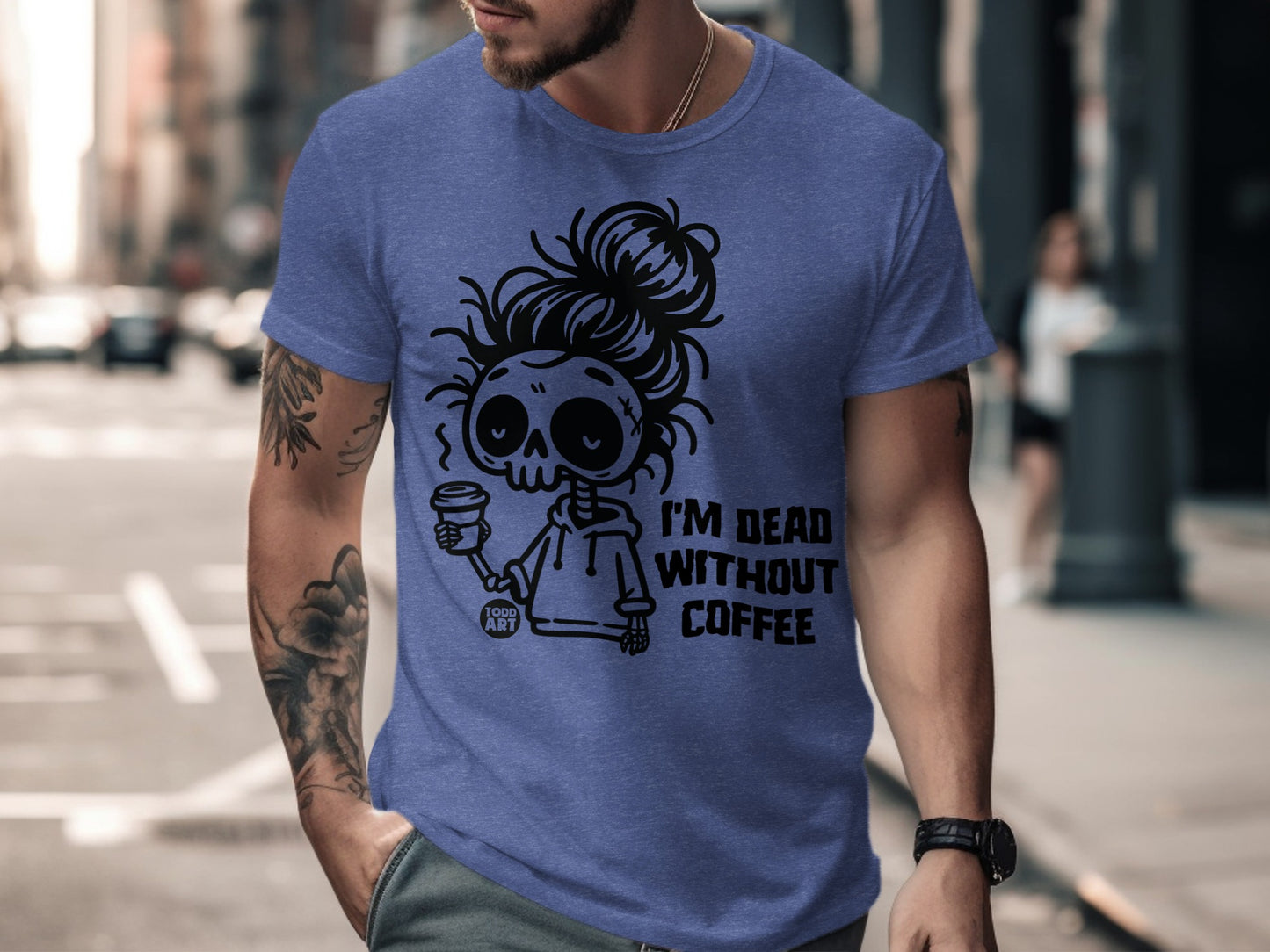 I'm Dead Without Coffee Graphic T-shirt product