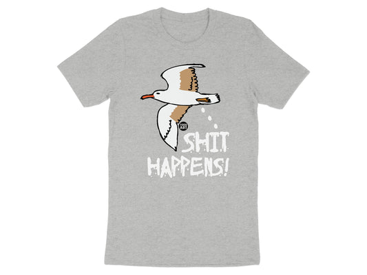 Shit Happens Seagull Funny Graphic T-shirt product