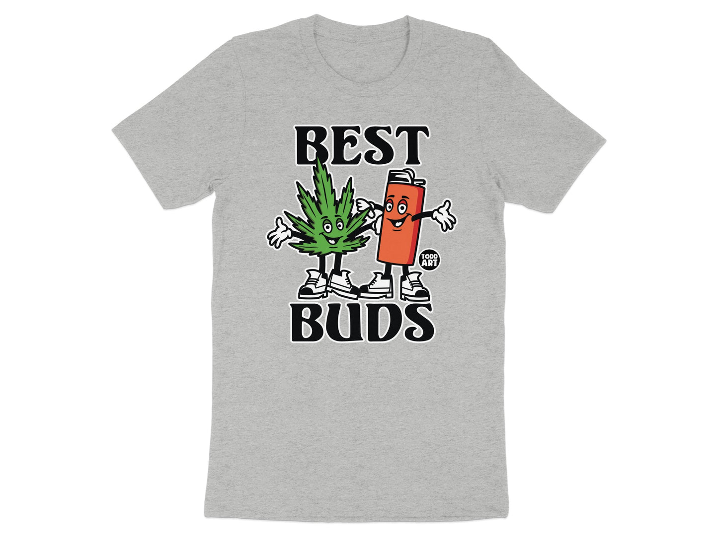Best Buds Funny Graphic T-shirt for Casual Wear