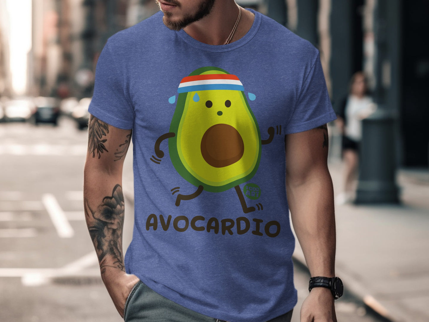 Fun Avocardio Workout Avocado Graphic T-Shirt
