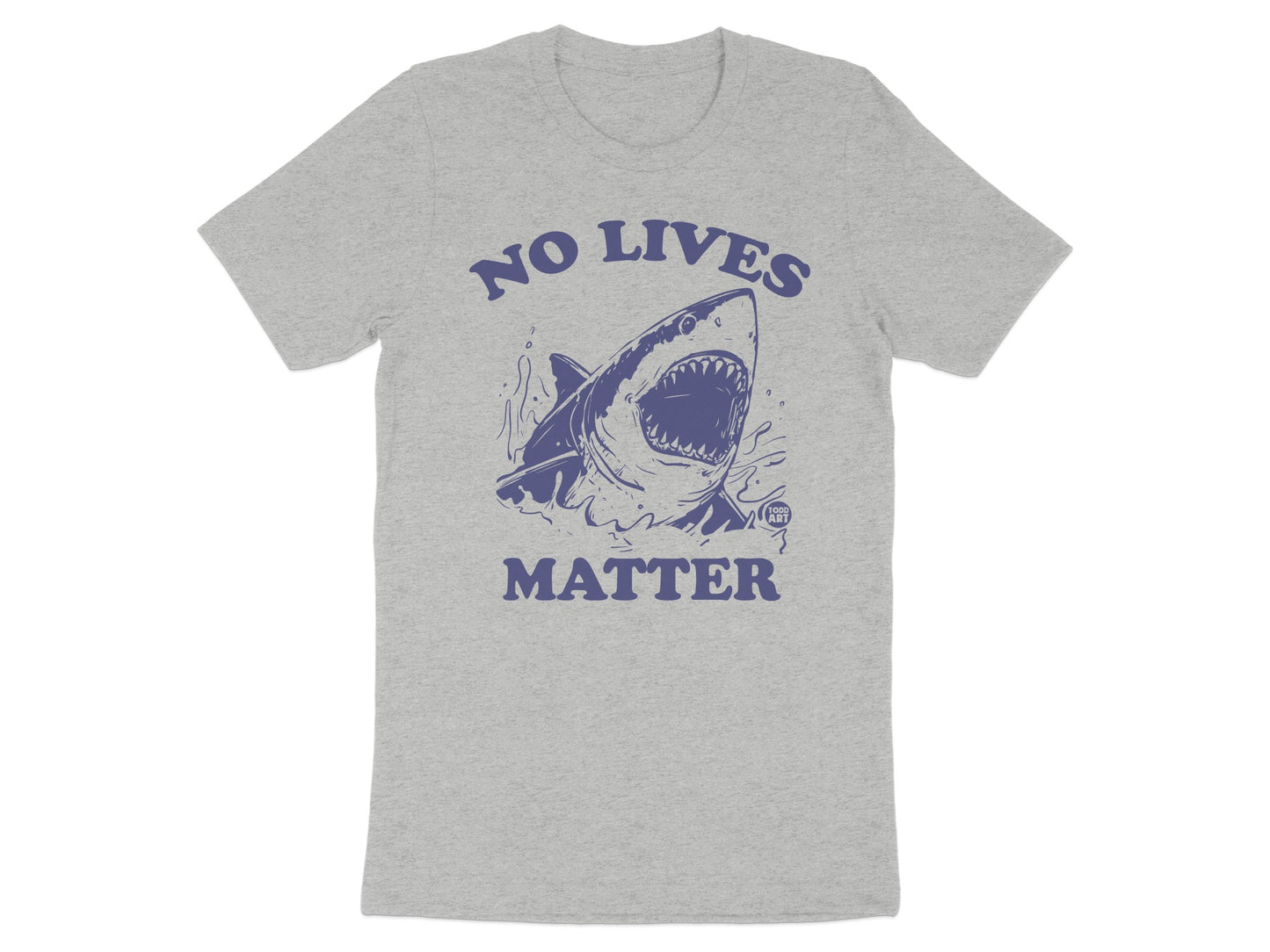 No Lives Matter Shark Graphic Statement T-shirt