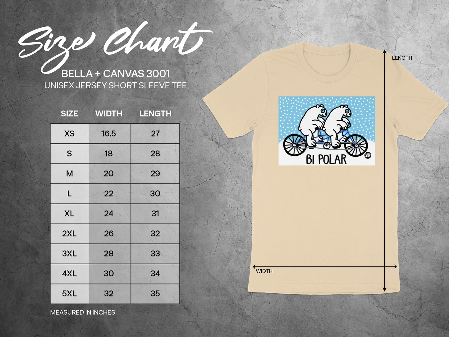 Bicycle Riding Polar Bears Cartoon Short Sleeve Tee product