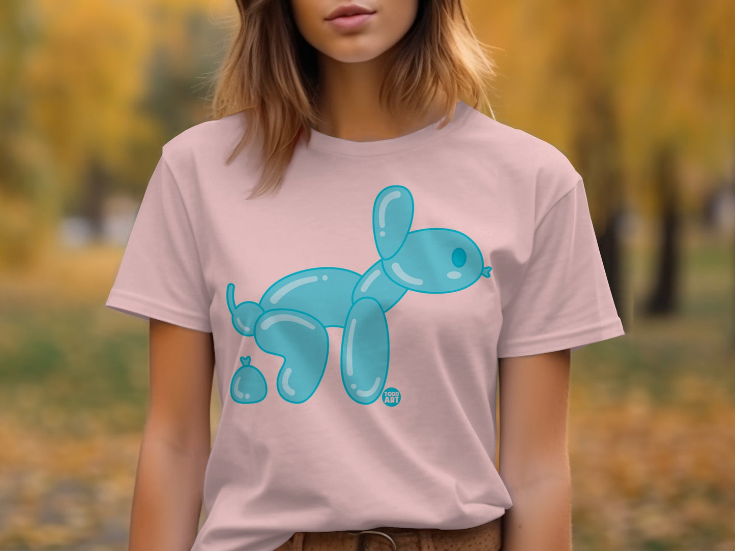 Cute Balloon Animal Graphic Tee Shirt