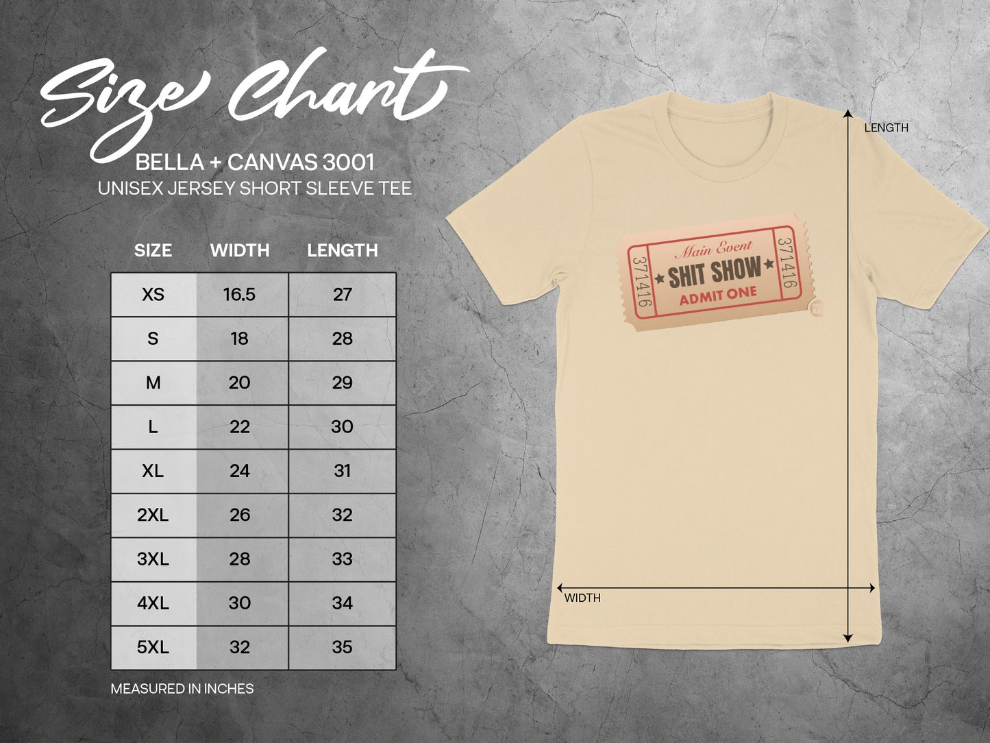 Admit One Short Sleeve Tee with Short Sleeve Design