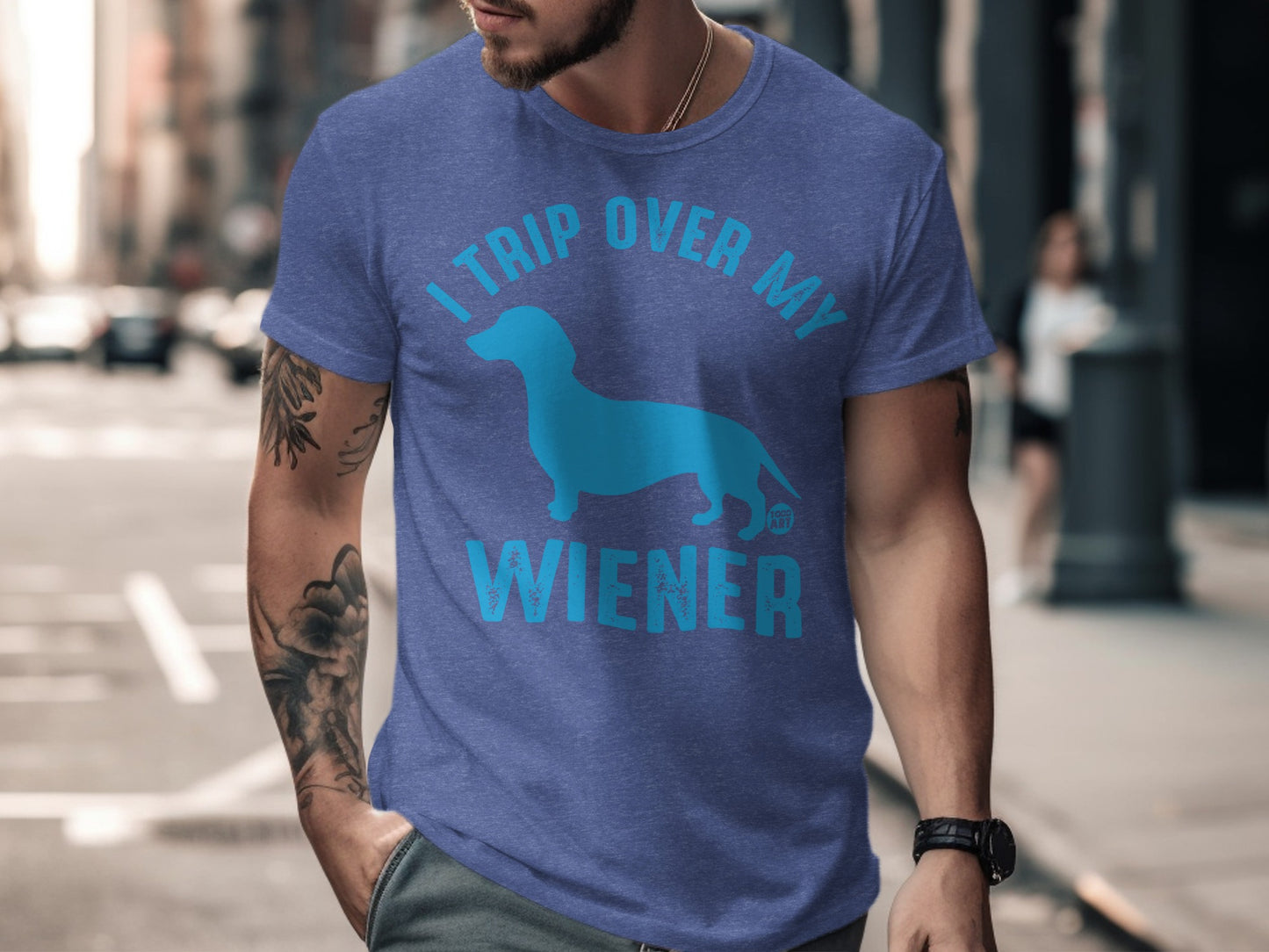 I Trip Over My Wiener Novelty Graphic Tee product