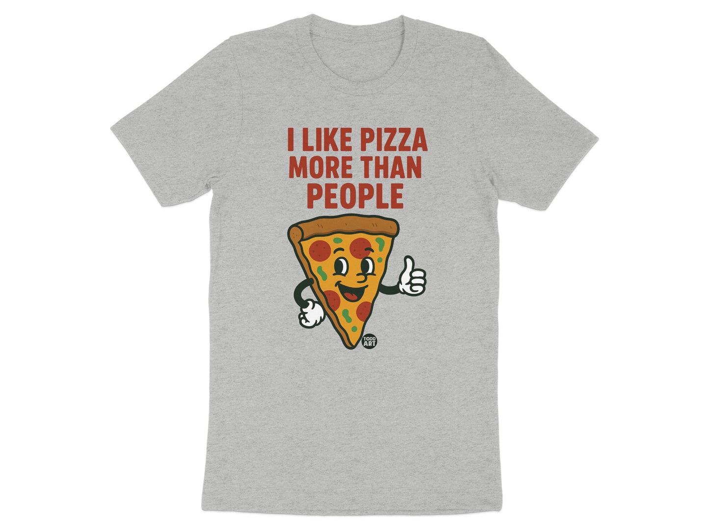 I Like Pizza More Than People Graphic Tee product