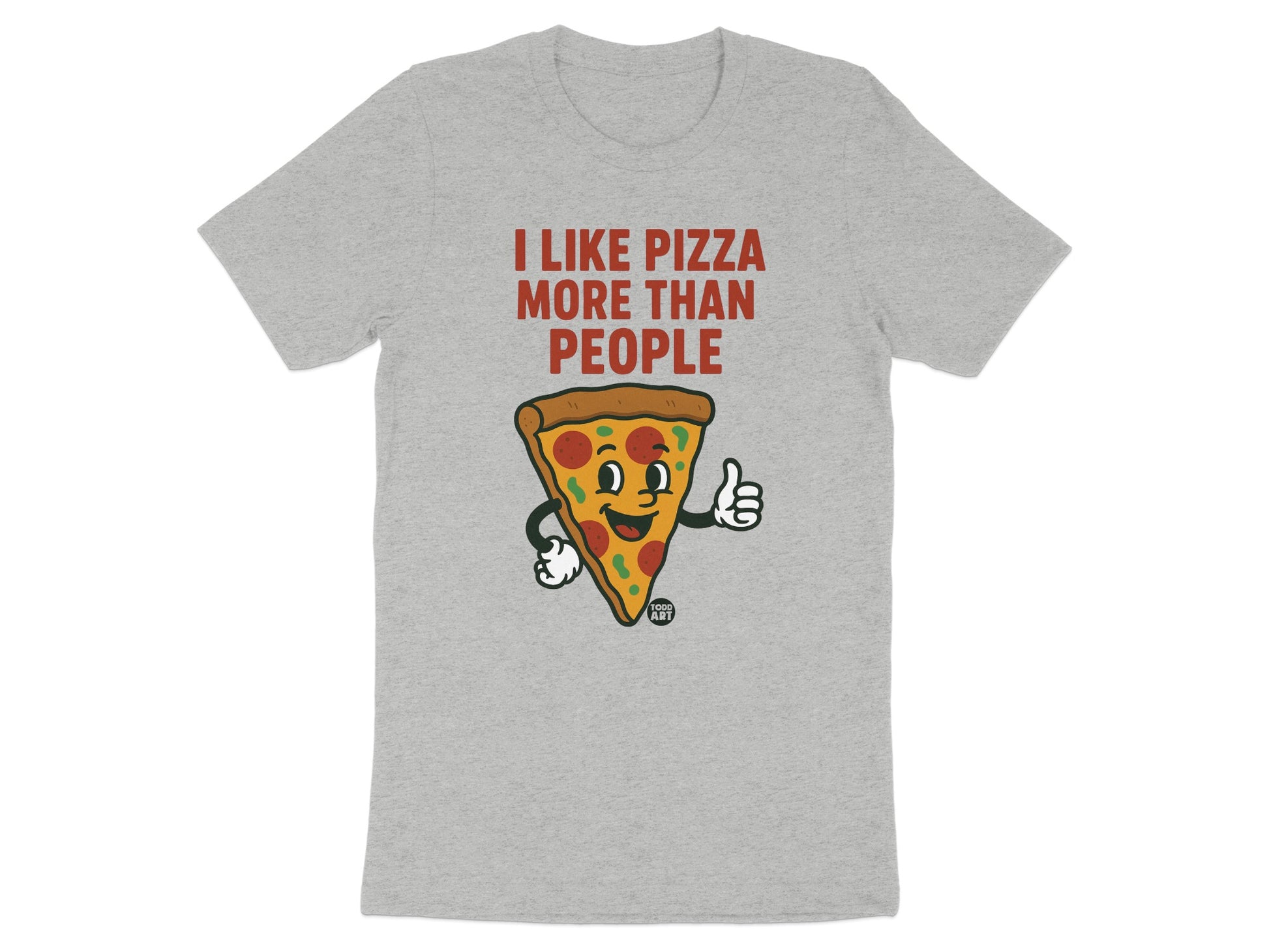 I Like Pizza More Than People Graphic Tee product