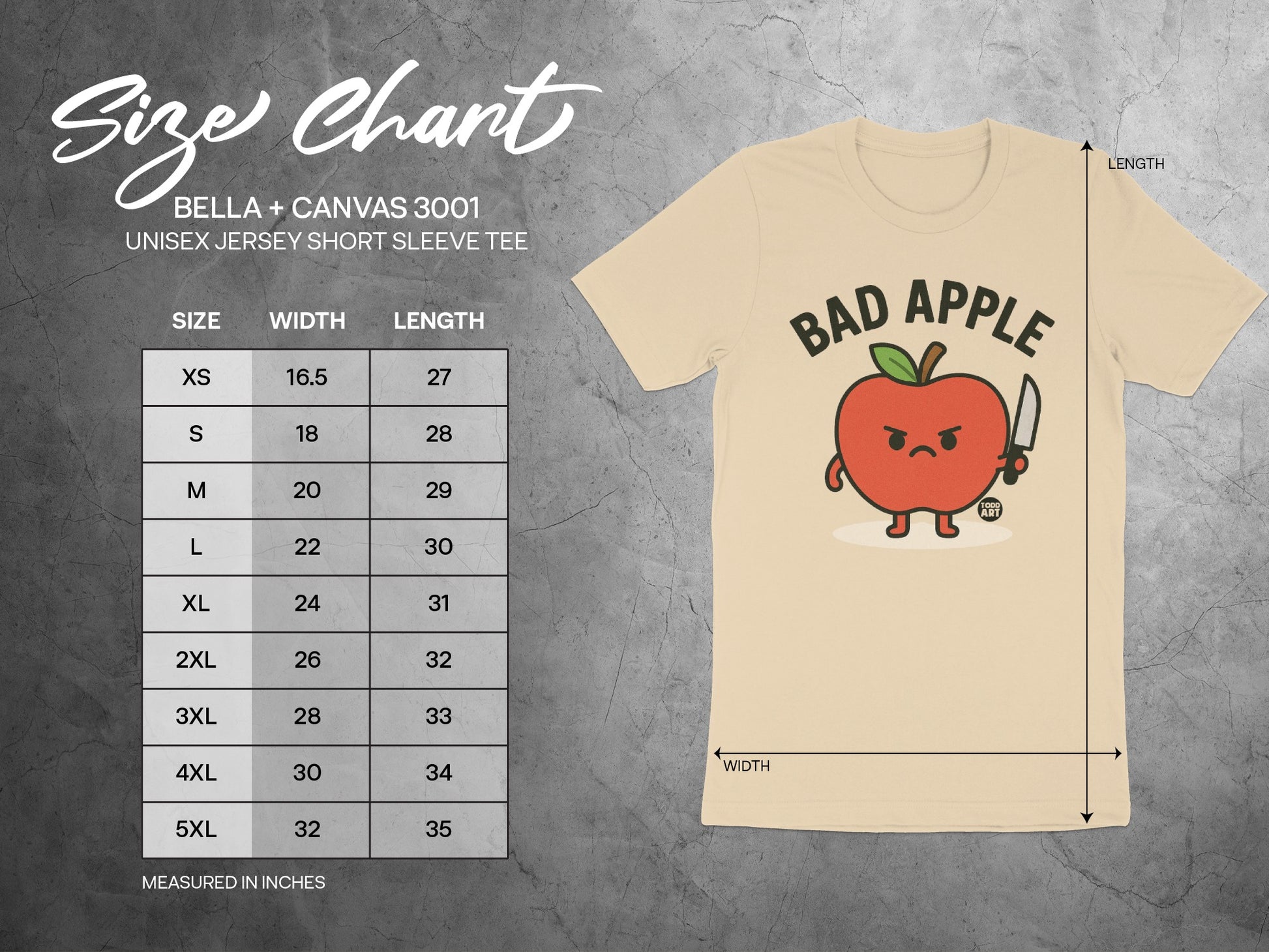 Bad Apple Graphic Unisex Jersey Short Sleeve Tee product type