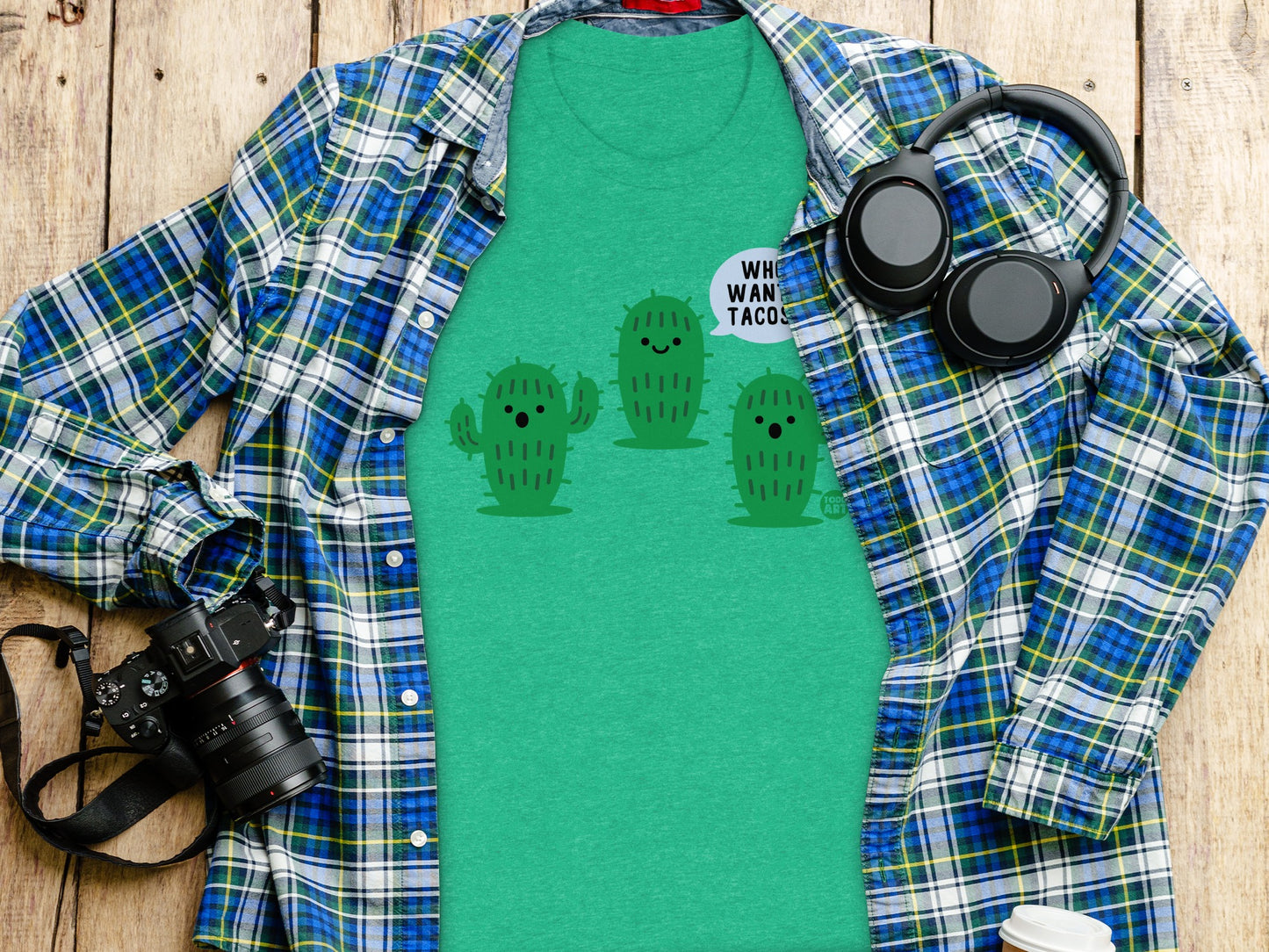 Cactus Wanting Tacos Graphic T-Shirt product type