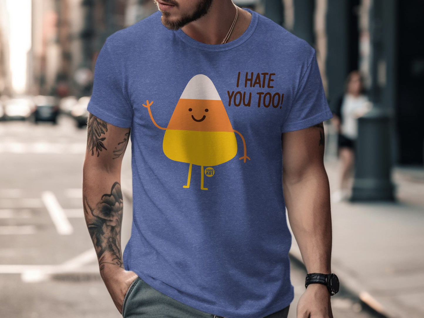 I Hate You Too Candy Corn Graphic T-shirt product
