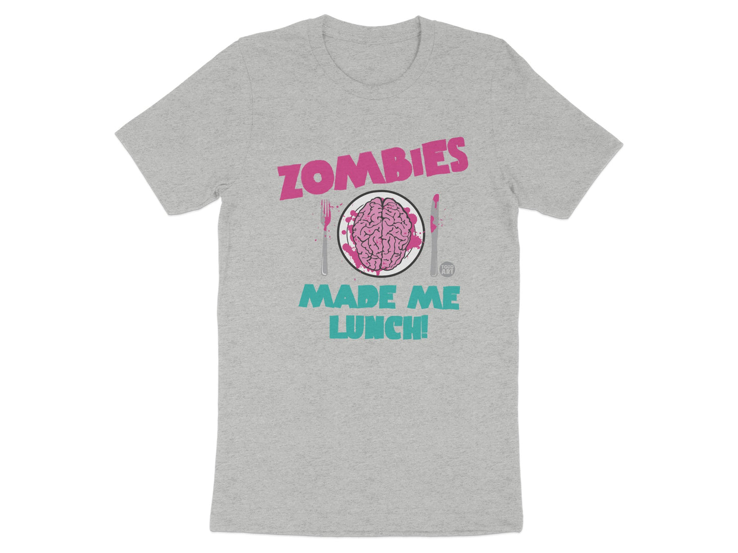 Zombies Made Me Lunch Graphic T-shirt