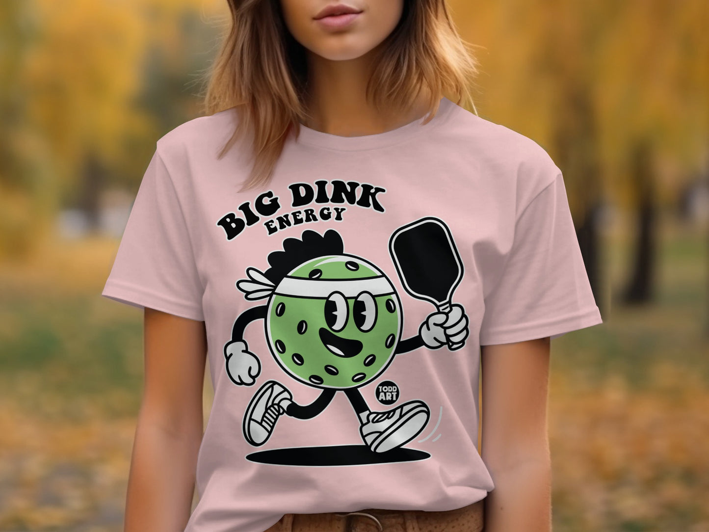 Big Dink Energy Pickleball Character Fun Shirt
