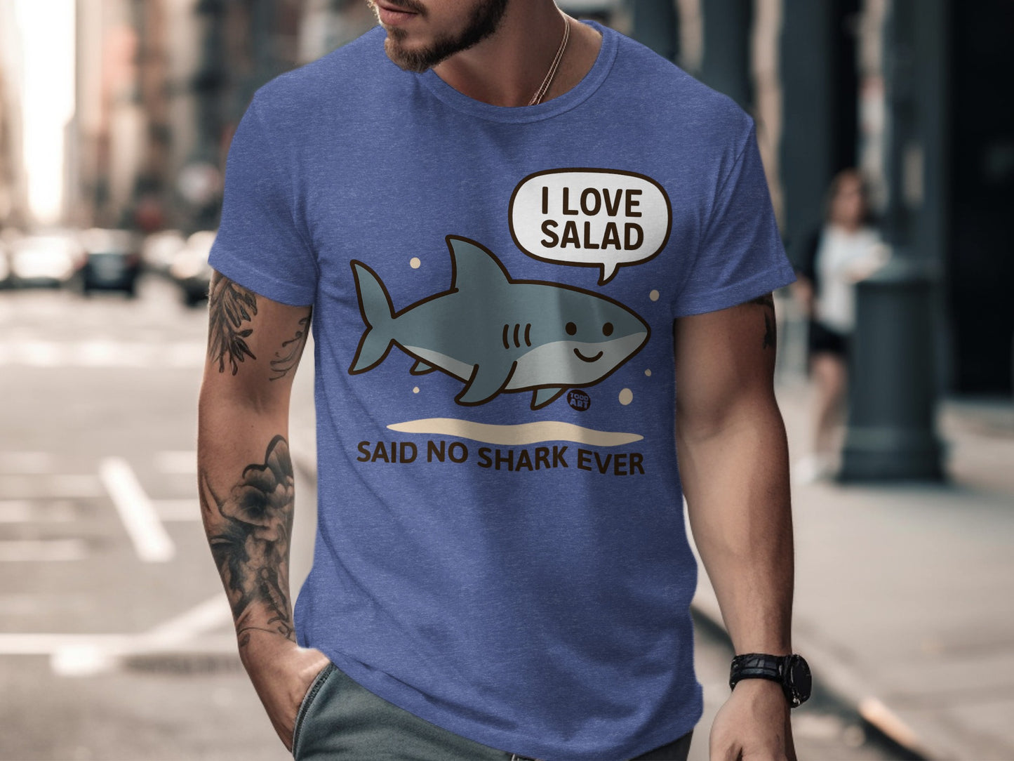 I Love Salad Said No Shark Ever Graphic T-shirt