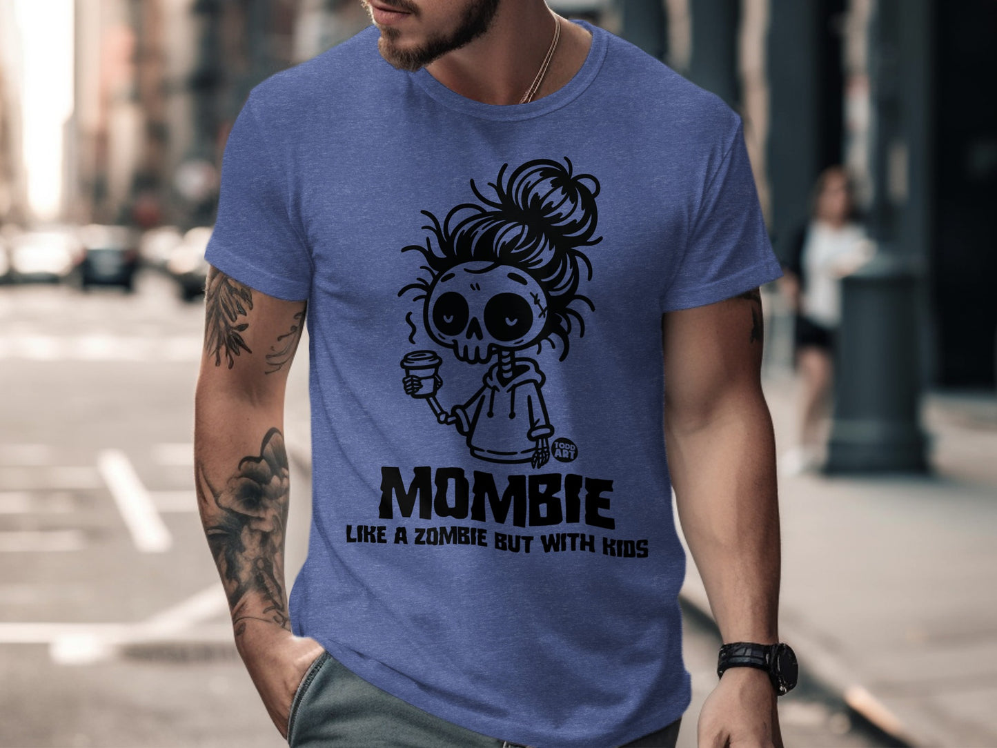 Mombie Like a Zombie But With Kids graphic tee