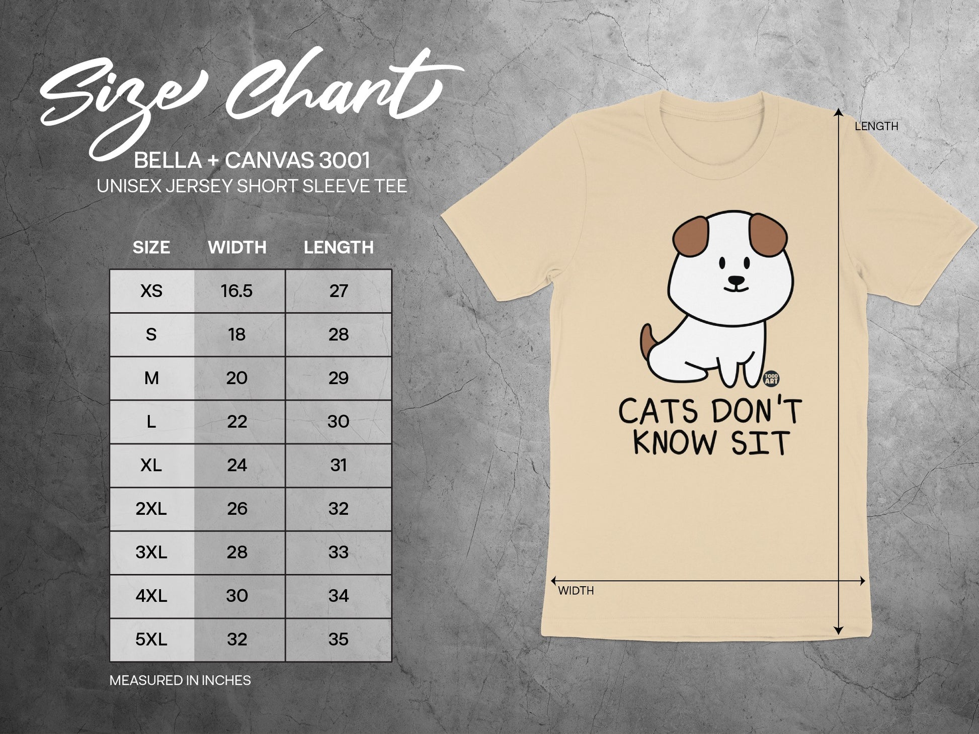 Cats Don't Know Sit Graphic Short Sleeve Tee product