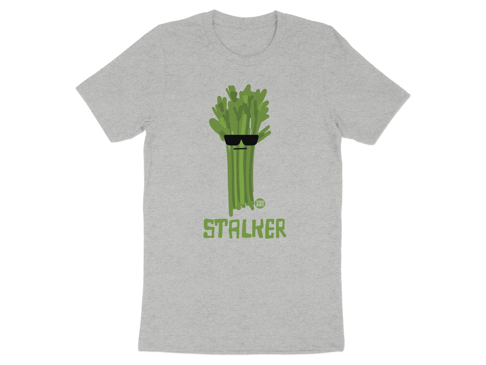 Funny Celery Stalker Graphic Print T-Shirt