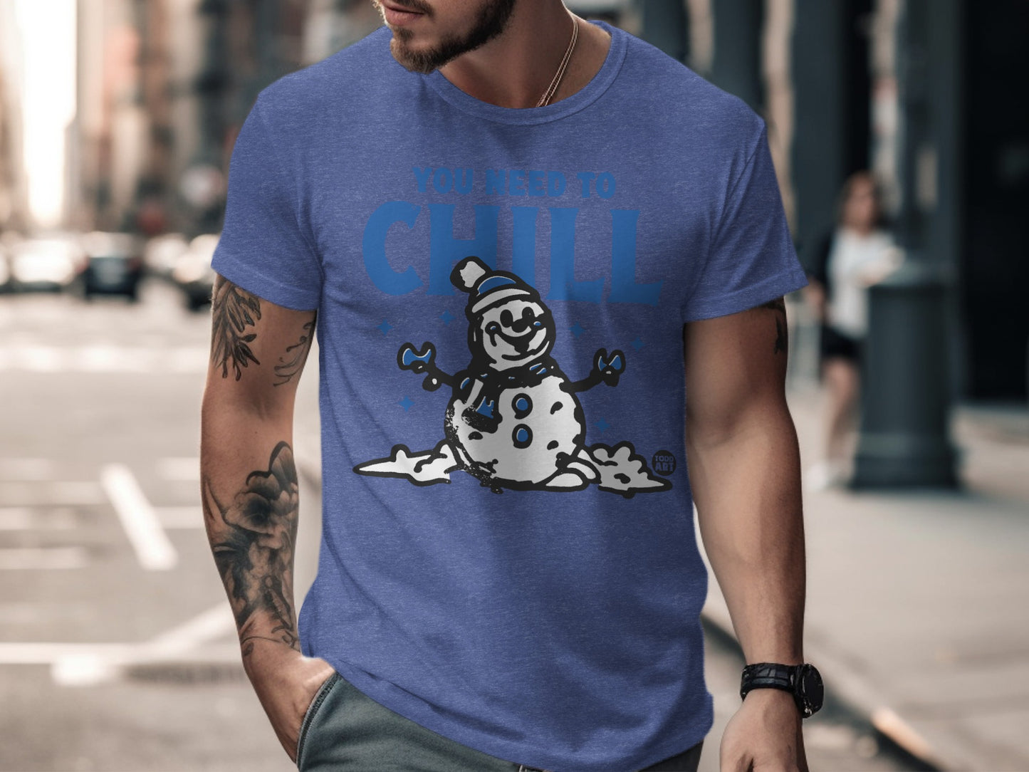 You Need To Chill Snowman Graphic T-shirt product type