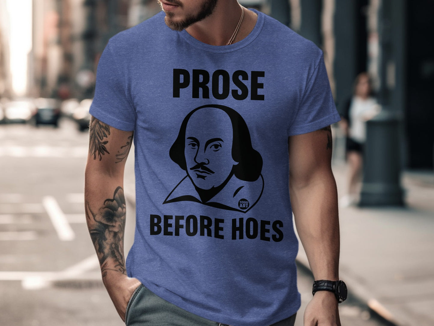 Prose Before Hoes Funny Graphic Tee Shirt product