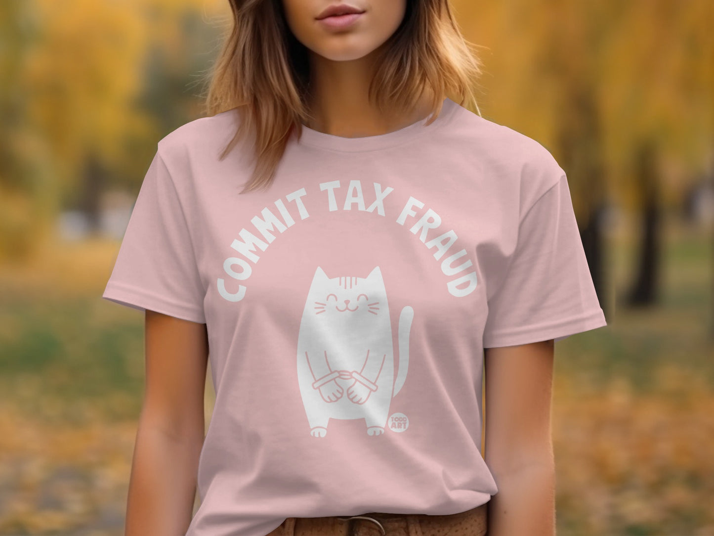 Commit Tax Fraud Cat Graphic Tee product