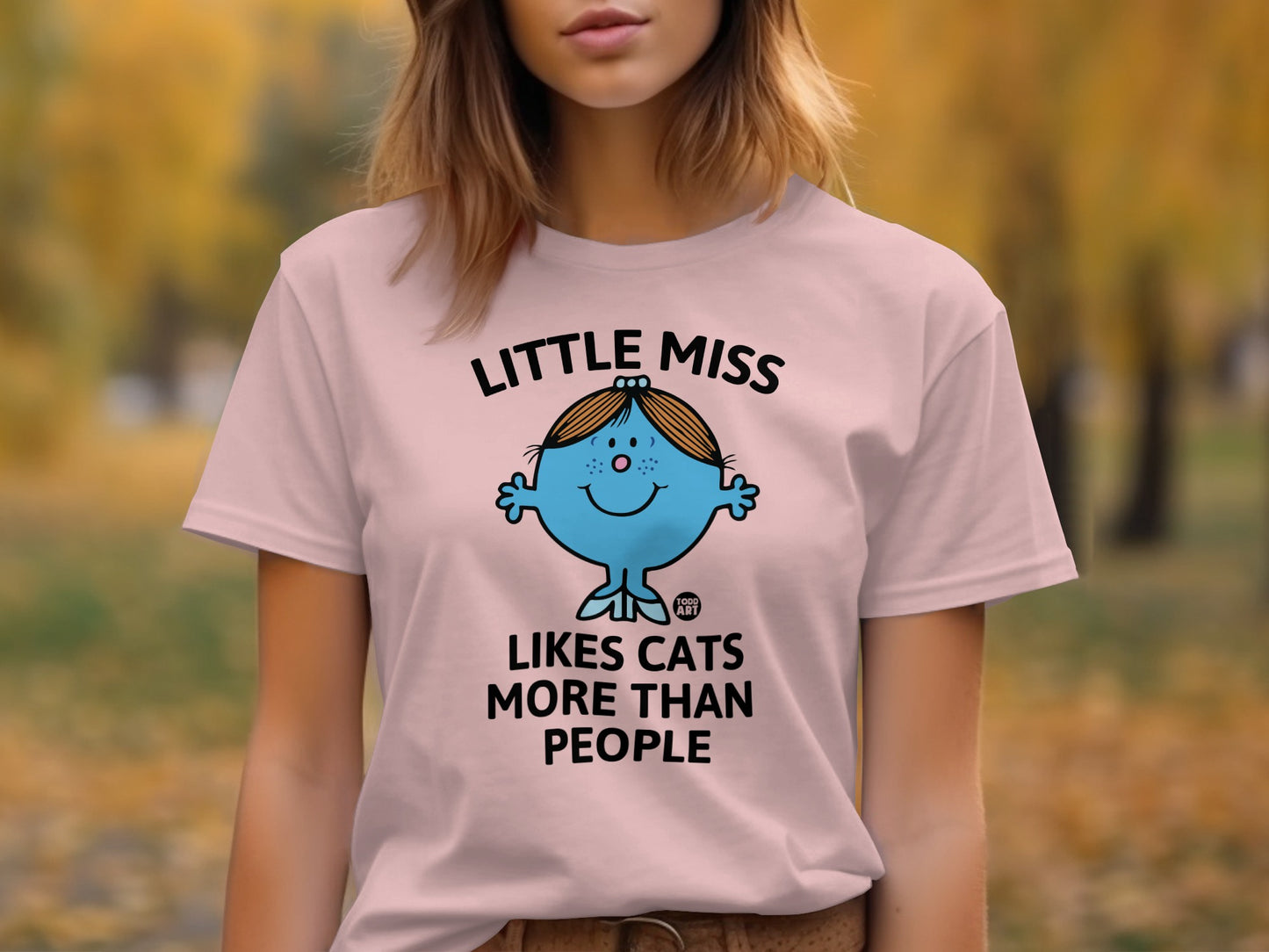 Little Miss Likes Cats More Than People T-Shirt
