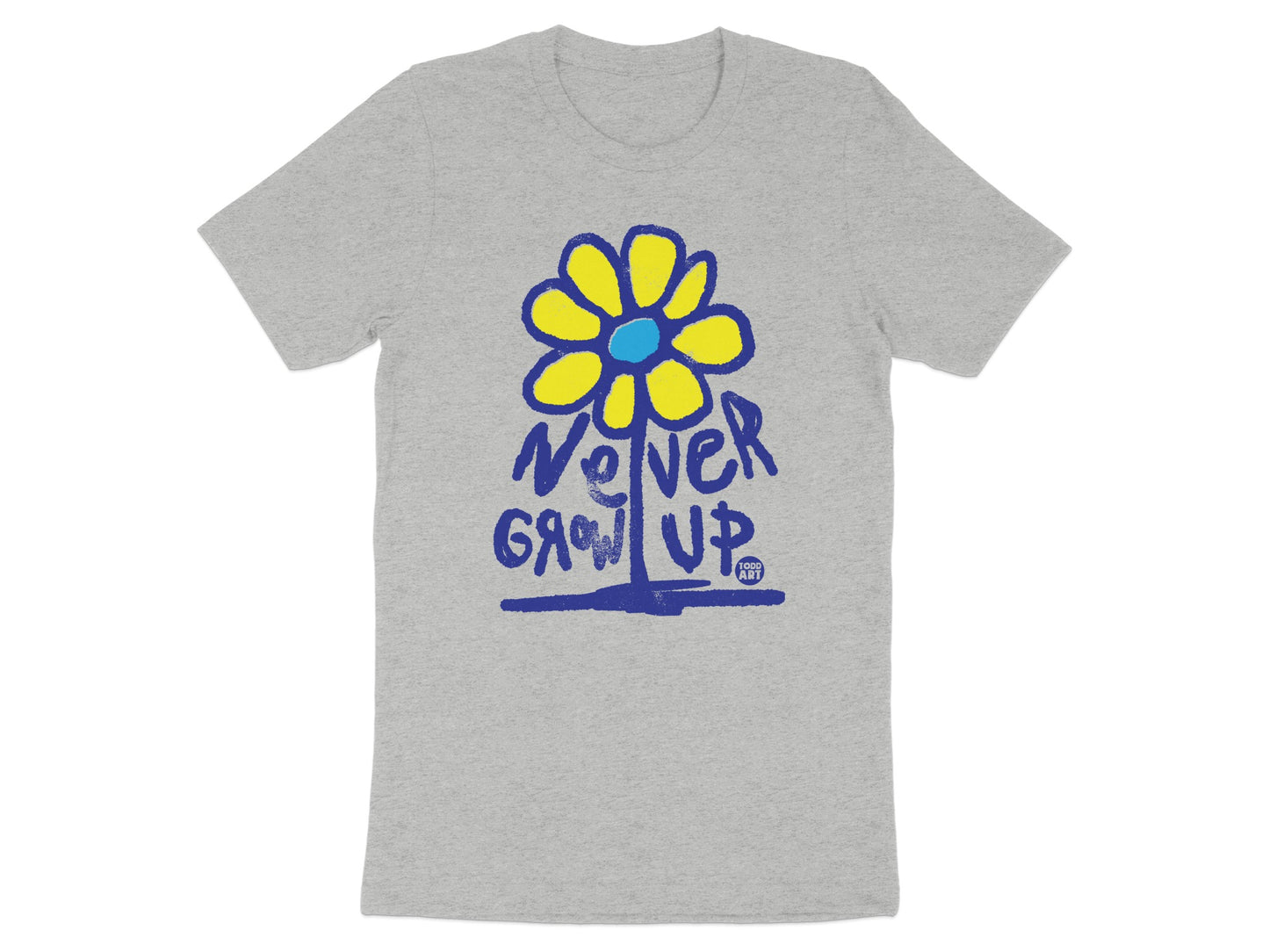 Never Grow Up Graphic Tee for Youth Shirt Product
