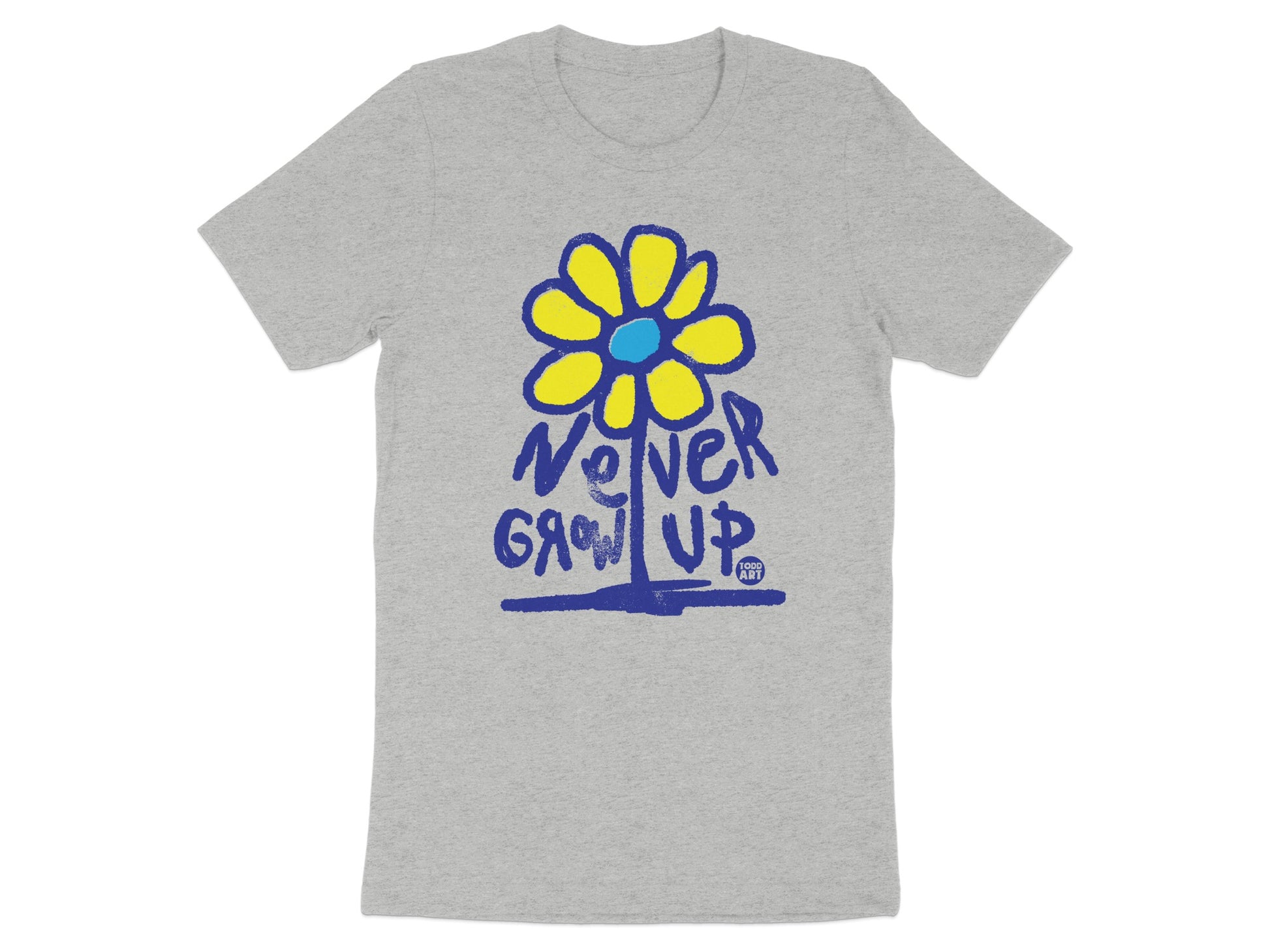 Never Grow Up Graphic Tee for Youth Shirt Product